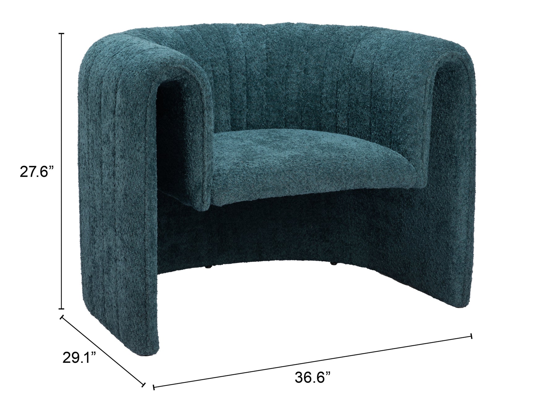 Viana Aquamarine Accent Chair - Ornate Home