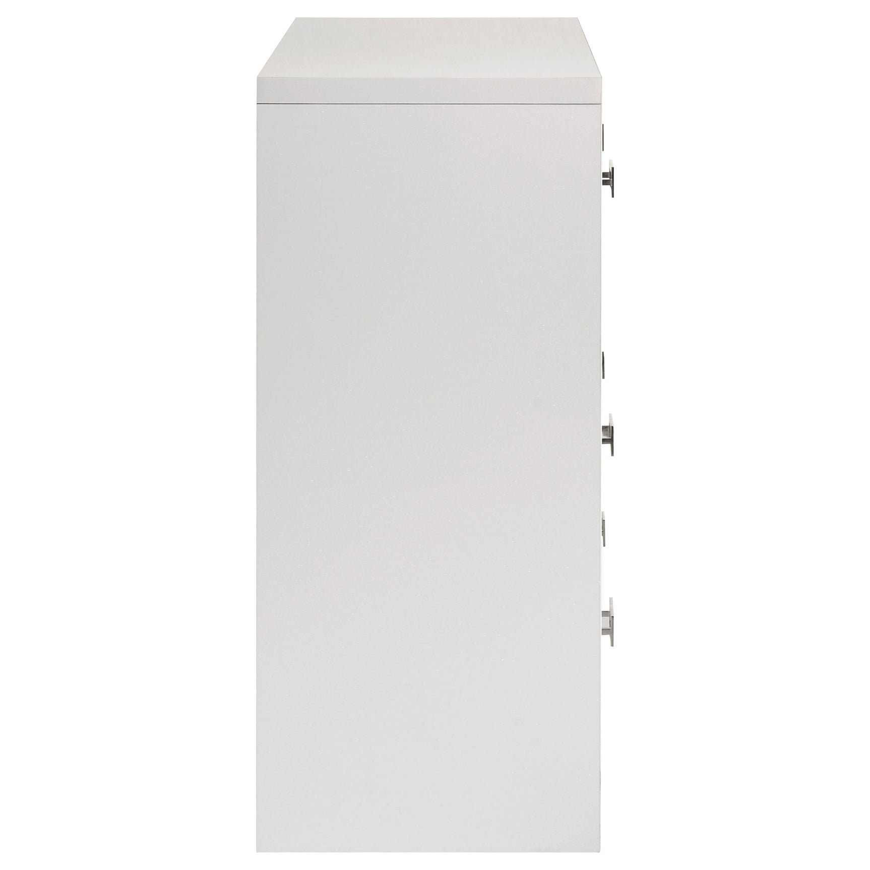 Viana White High Gloss Dresser - Ornate Home