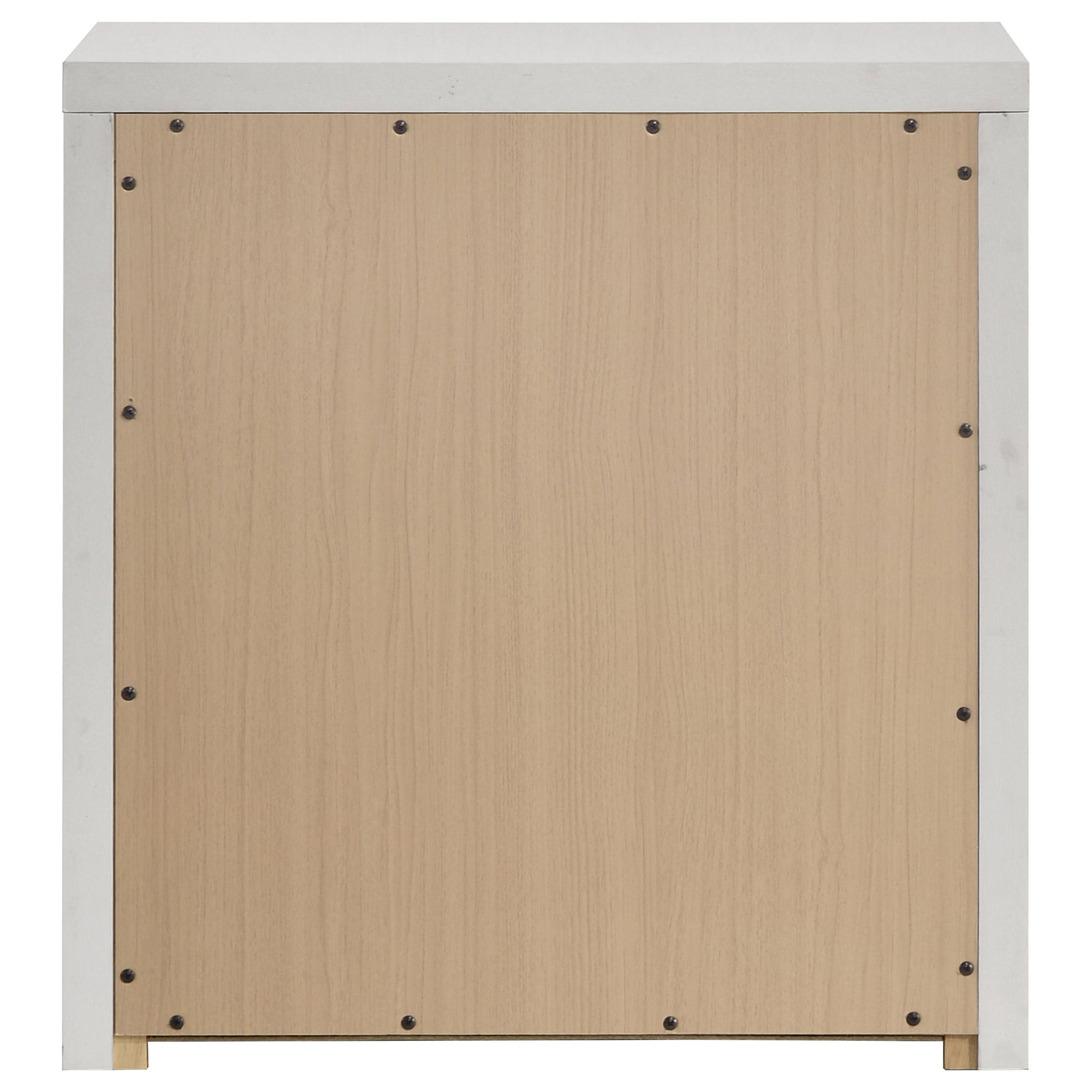 Viana White High Gloss Nightstand - Ornate Home