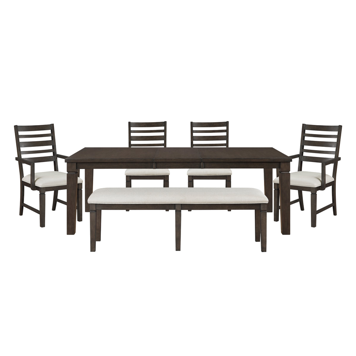 Victoria Gray 6pc Dining Set - Ornate Home