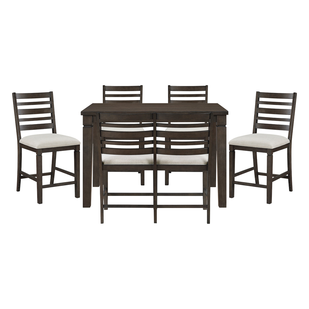 Victoria Gray 6pc Dining Set - Ornate Home