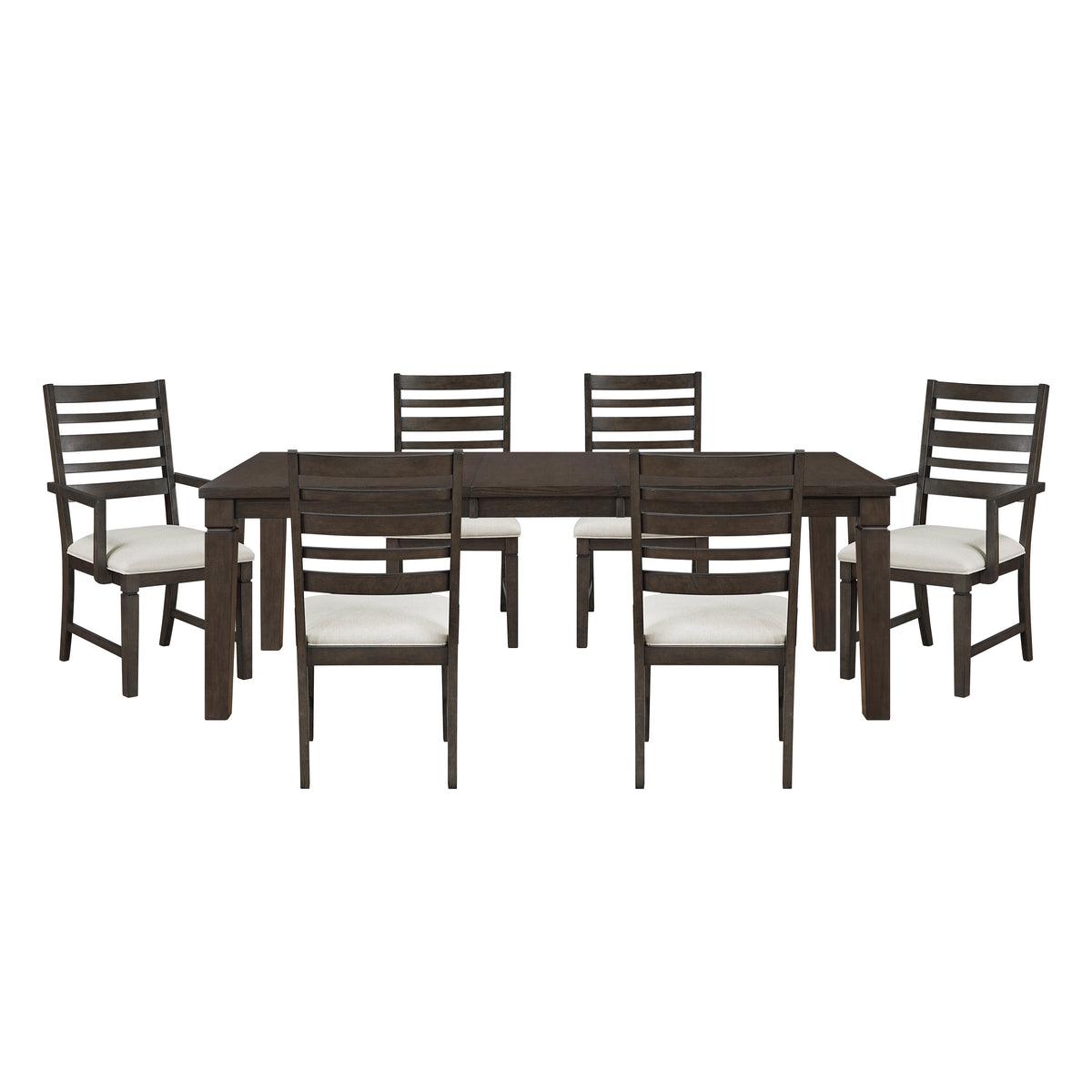 Victoria Gray 7pc Dining Set - Ornate Home