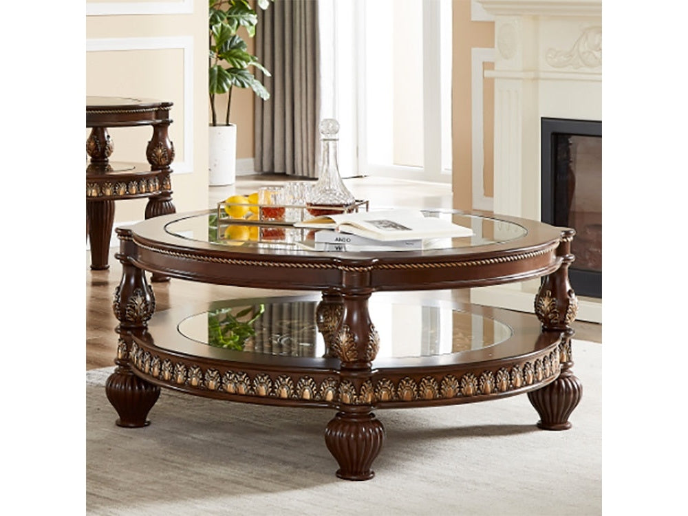 Victoria Mohagany Coffee Table / HD-1521 - Ornate Home