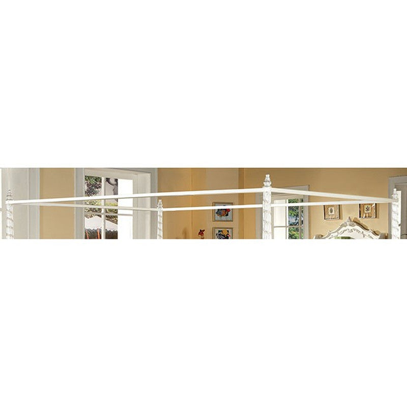 Victoria Pearl Off-White Twin Canopy - Ornate Home