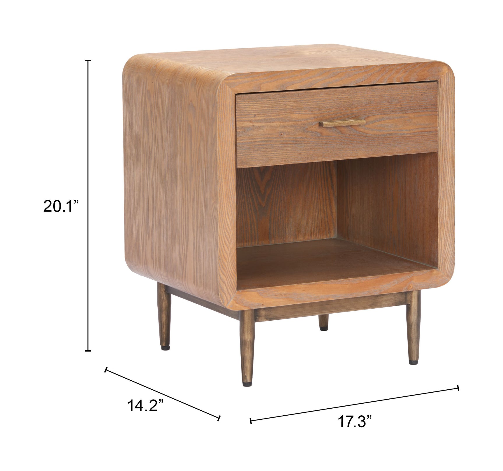 Vidaz Brown Side Table - Ornate Home