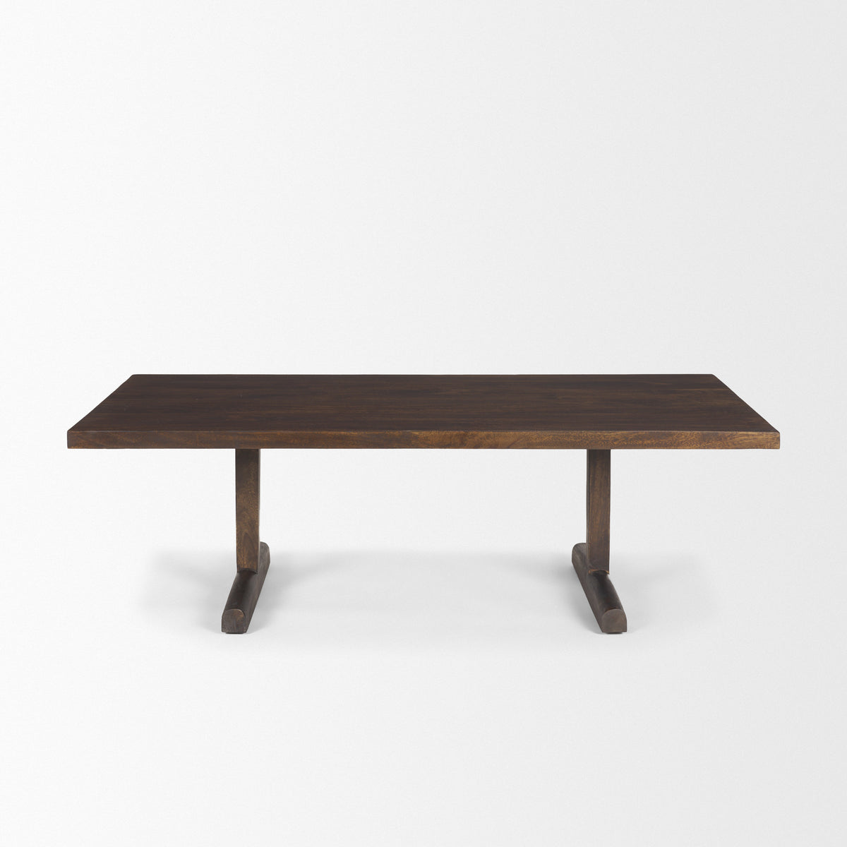 Viktor Dark Brown Solid Wood Coffee Table - Ornate Home