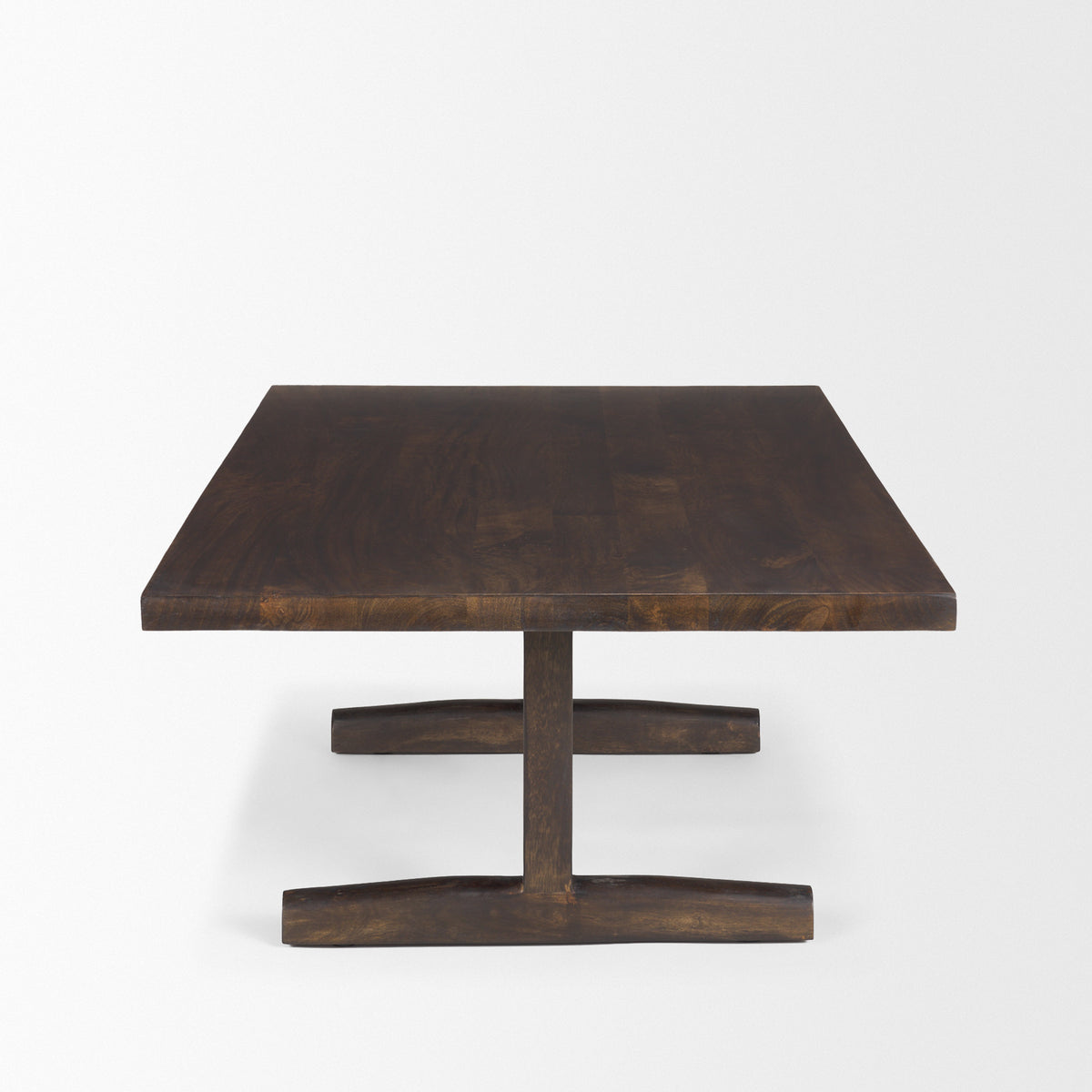 Viktor Dark Brown Solid Wood Coffee Table - Ornate Home