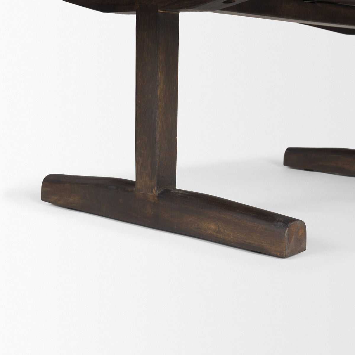 Viktor Dark Brown Solid Wood Coffee Table - Ornate Home
