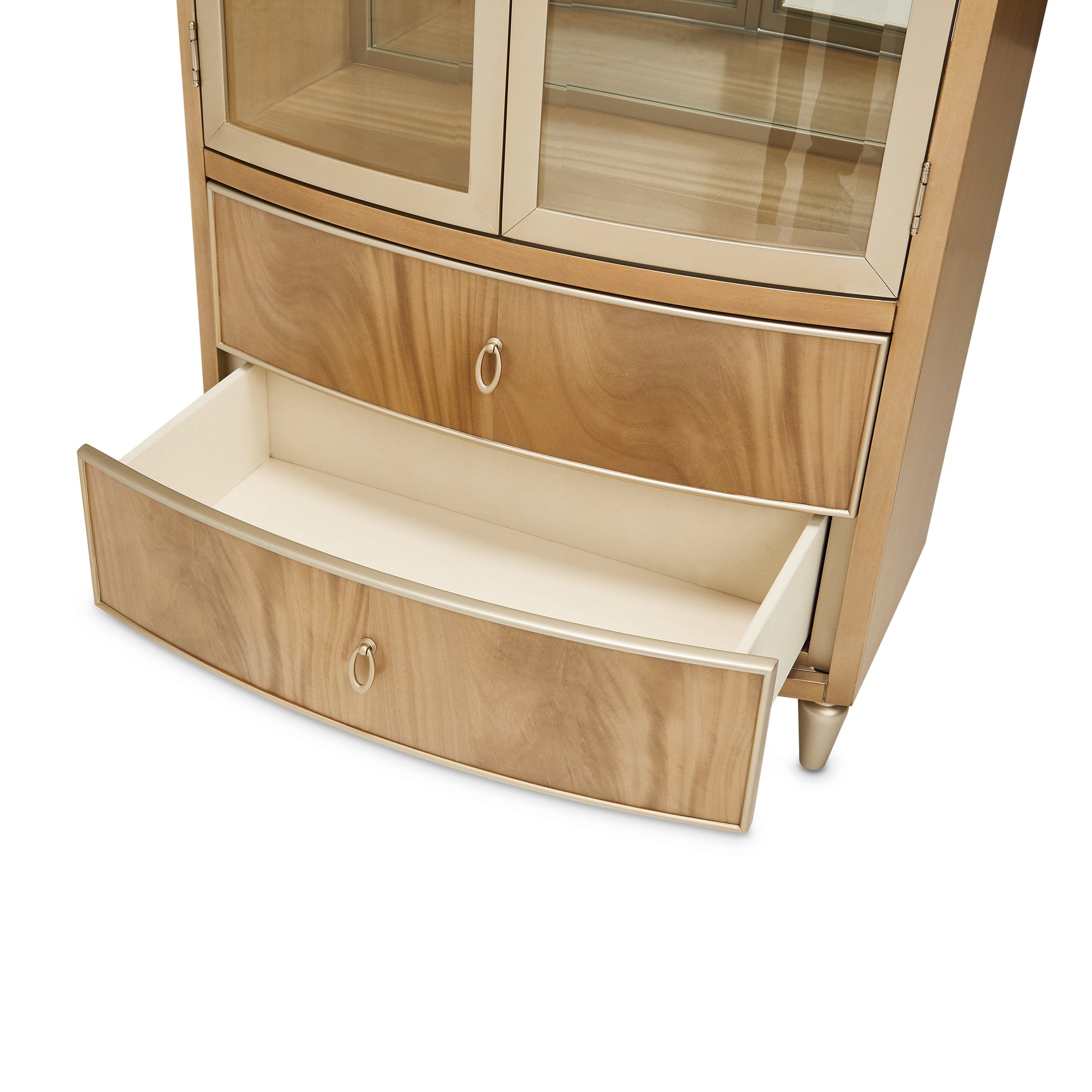 Villa Cherie Caramel Display Cabinet - Ornate Home