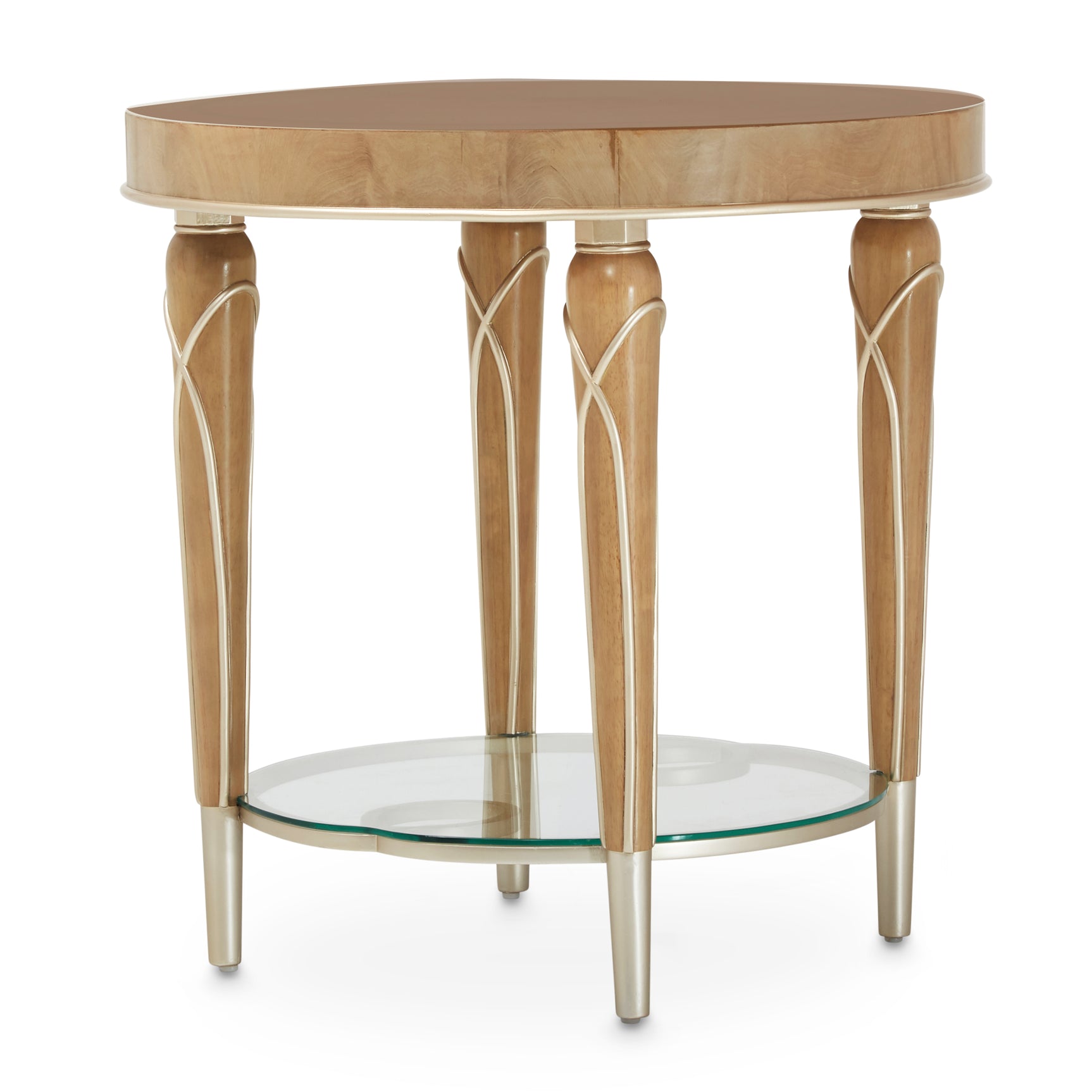 Villa Cherie Caramel End Table - Ornate Home