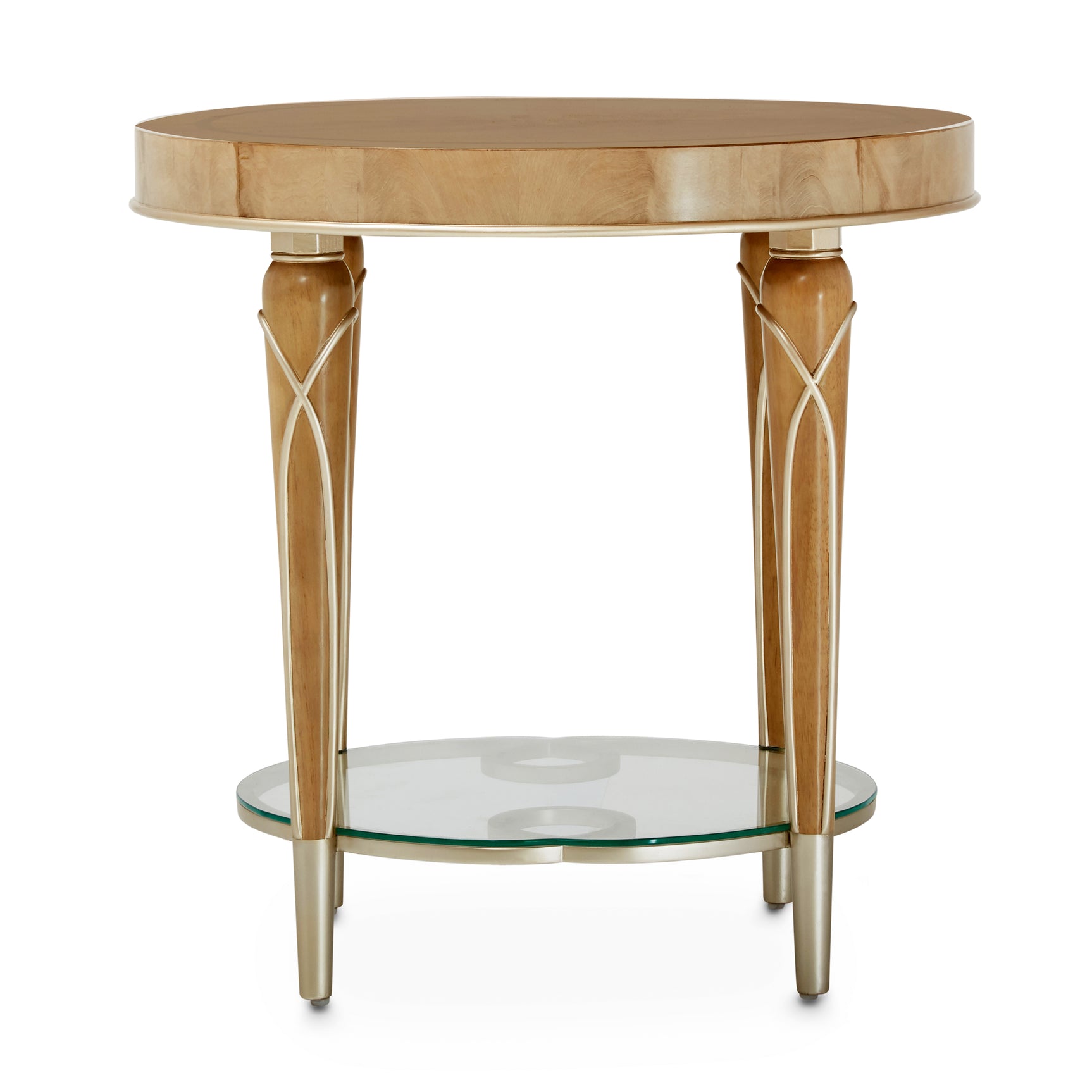 Villa Cherie Caramel End Table - Ornate Home