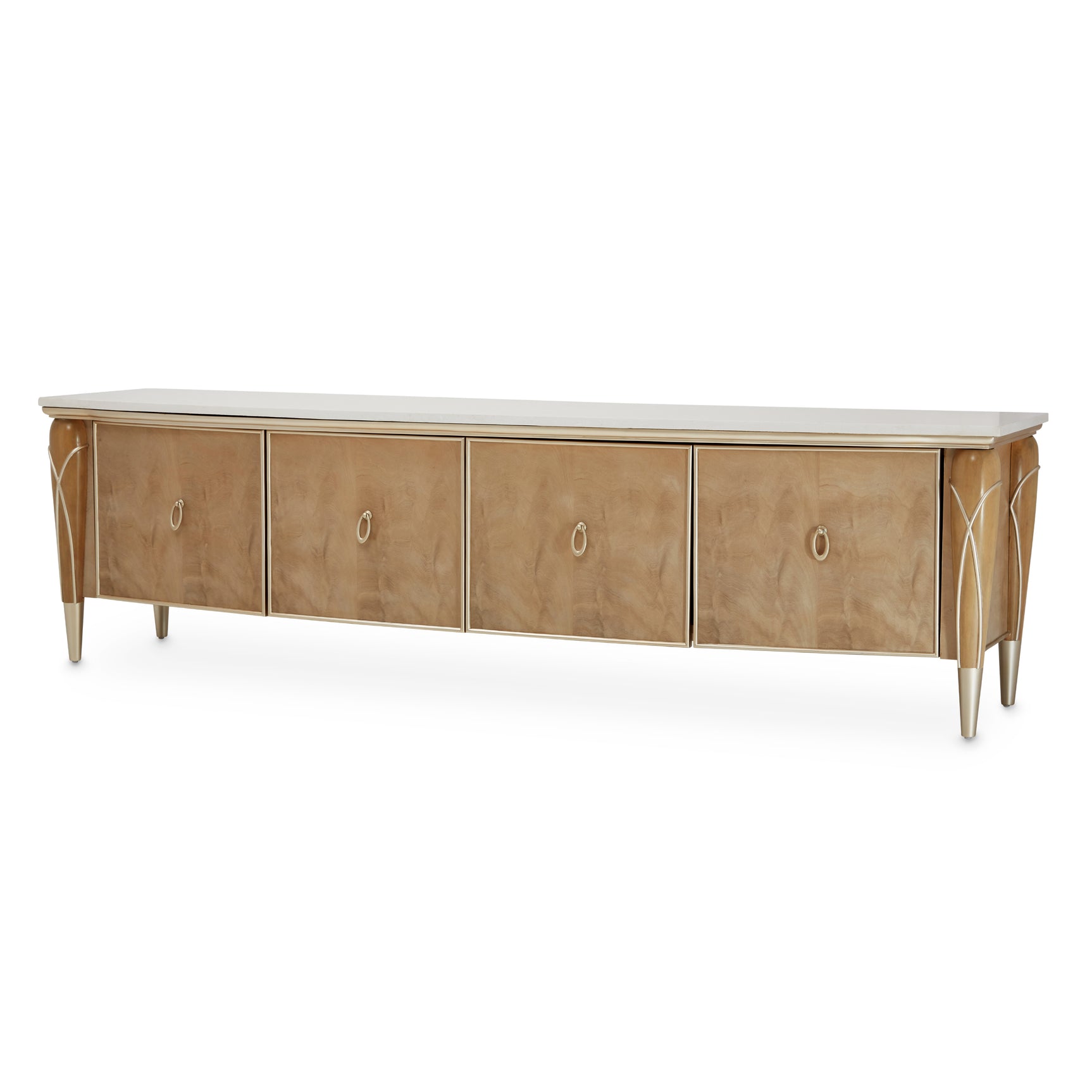 Villa Cherie Caramel Media Cabinet - Ornate Home