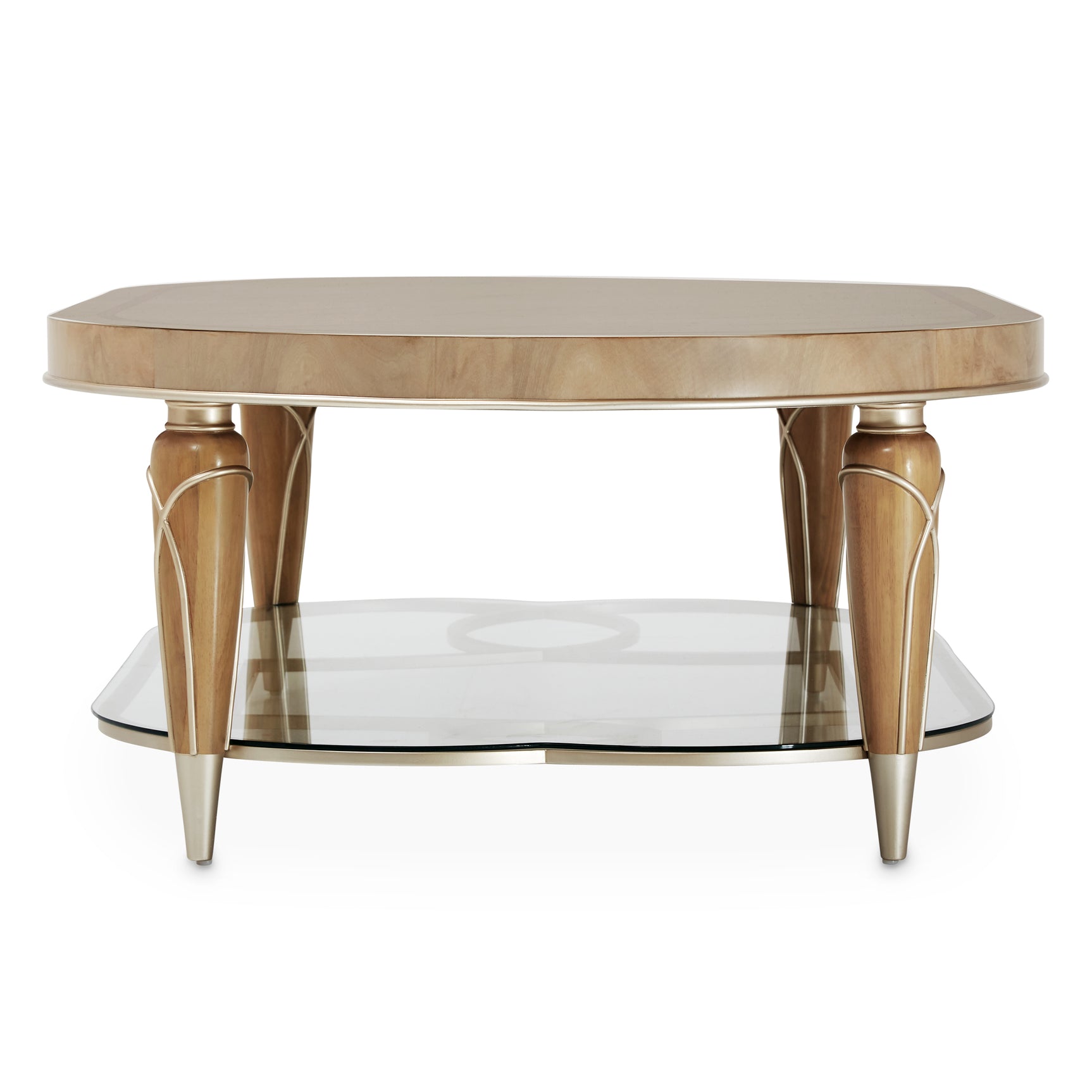 Villa Cherie Caramel Oval Cocktail Table - Ornate Home