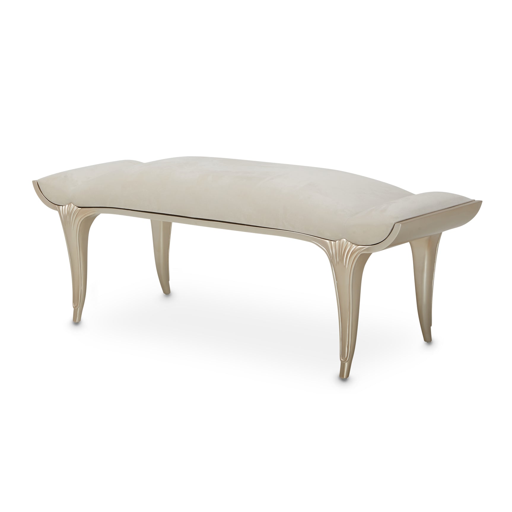 Villa Cherie Caramel/Pearl Bed Bench - Ornate Home