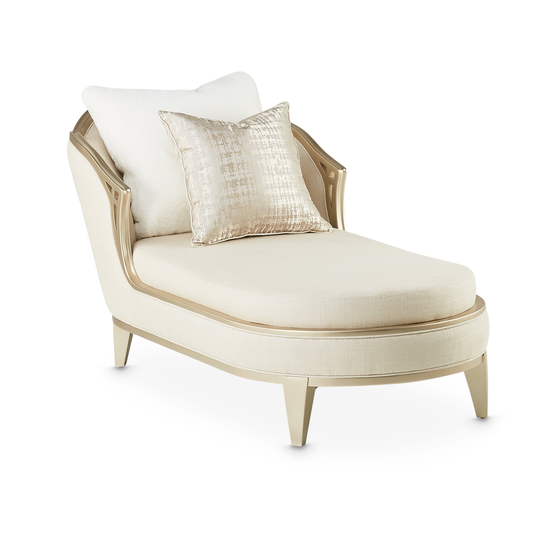Villa Cherie Caramel/Pearl Chaise - Ornate Home