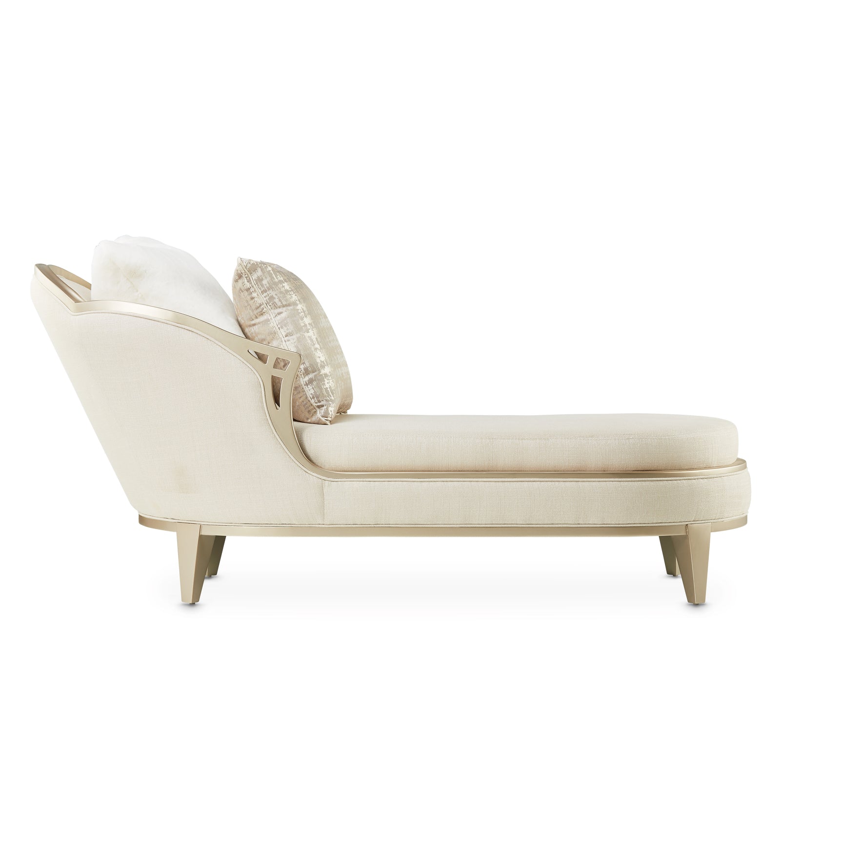 Villa Cherie Caramel/Pearl Chaise - Ornate Home