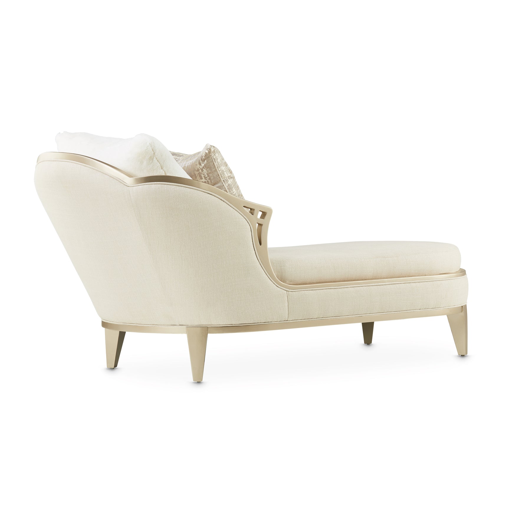 Villa Cherie Caramel/Pearl Chaise - Ornate Home