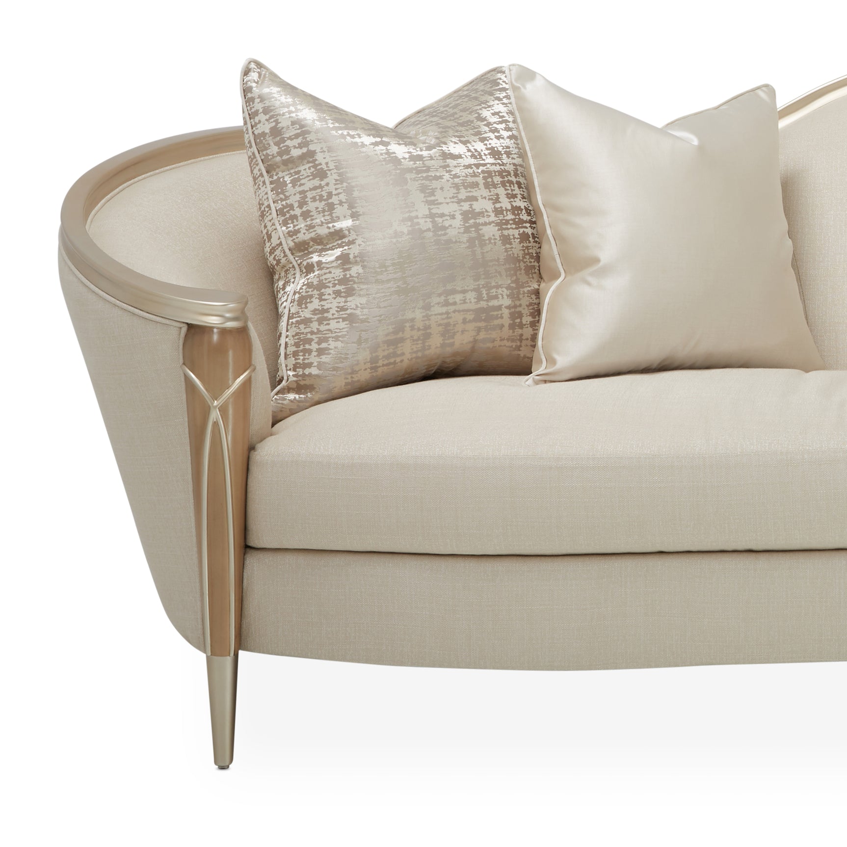 Villa Cherie Caramel/Pearl Sofa - Ornate Home