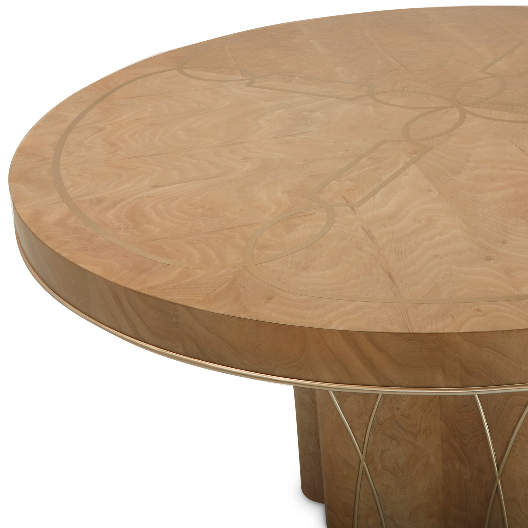 Villa Cherie Caramel Round Dining Table - Ornate Home