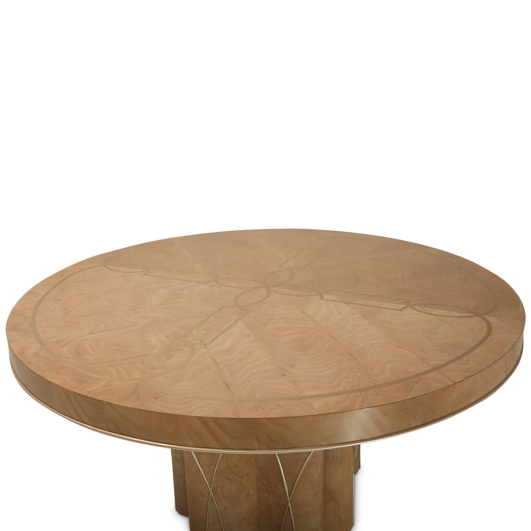 Villa Cherie Caramel Round Dining Table - Ornate Home