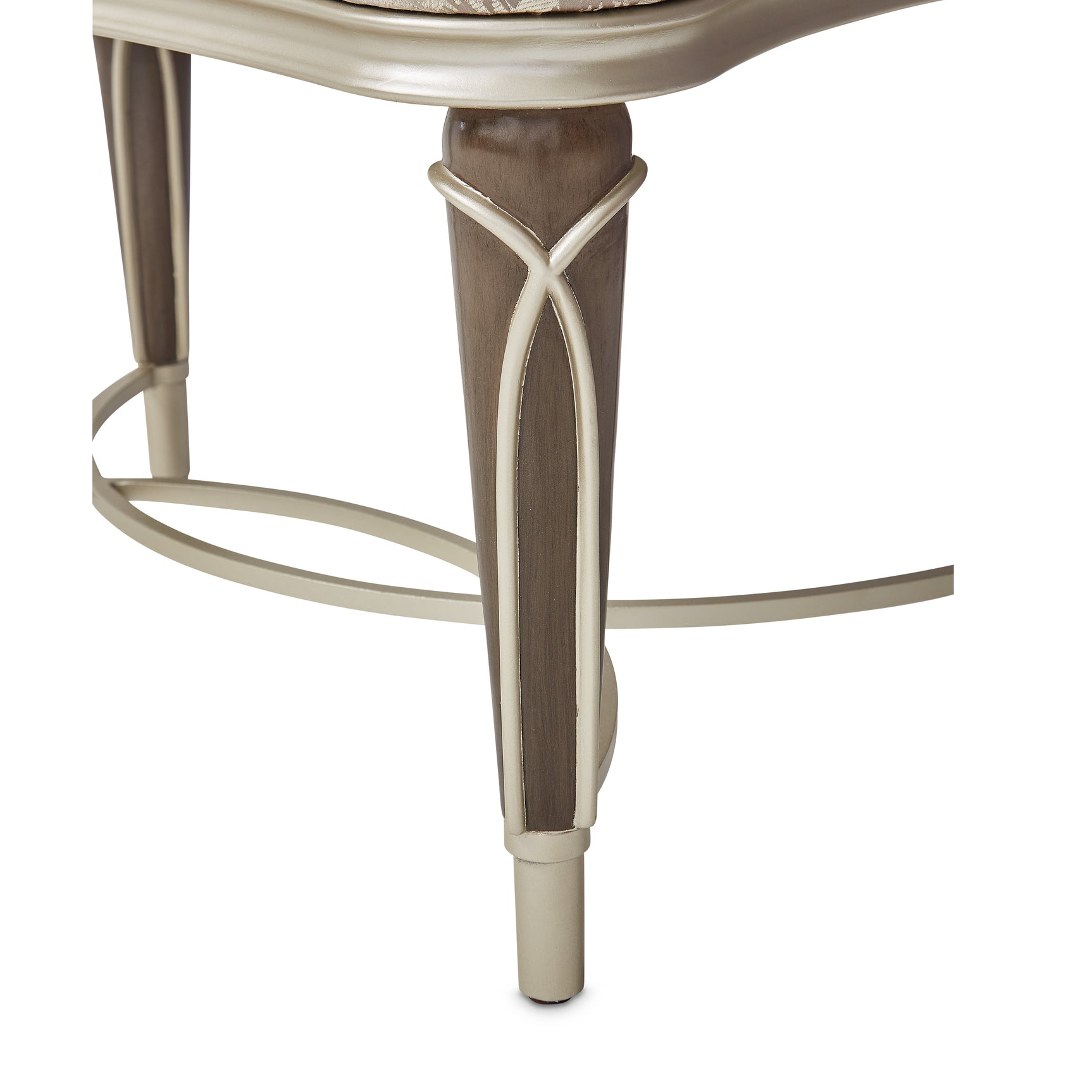 Villa Cherie Hazelnut/Bisque Ottoman - Ornate Home