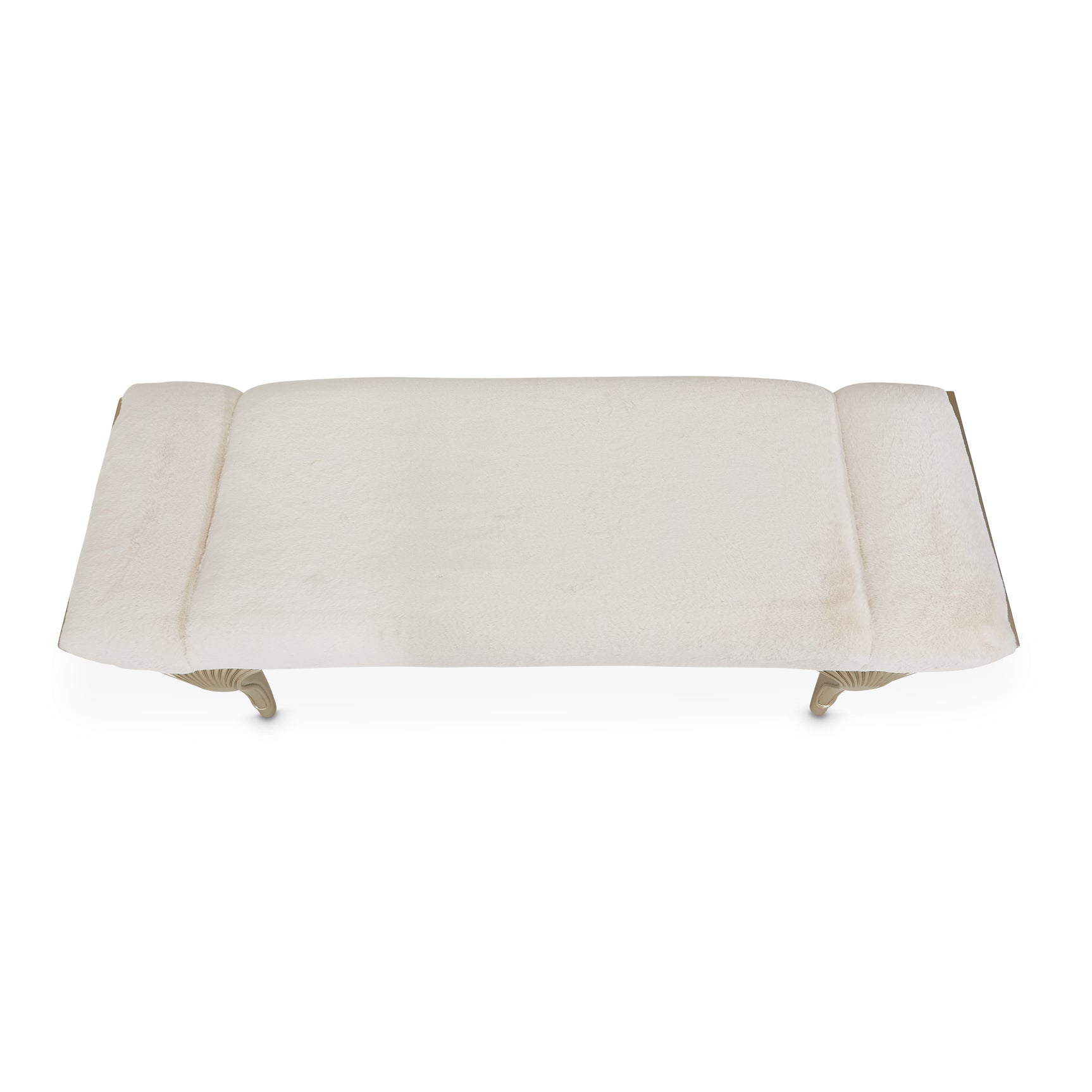 Villa-Cherie Hazelnut/Faux Fur Bed Bench - Ornate Home