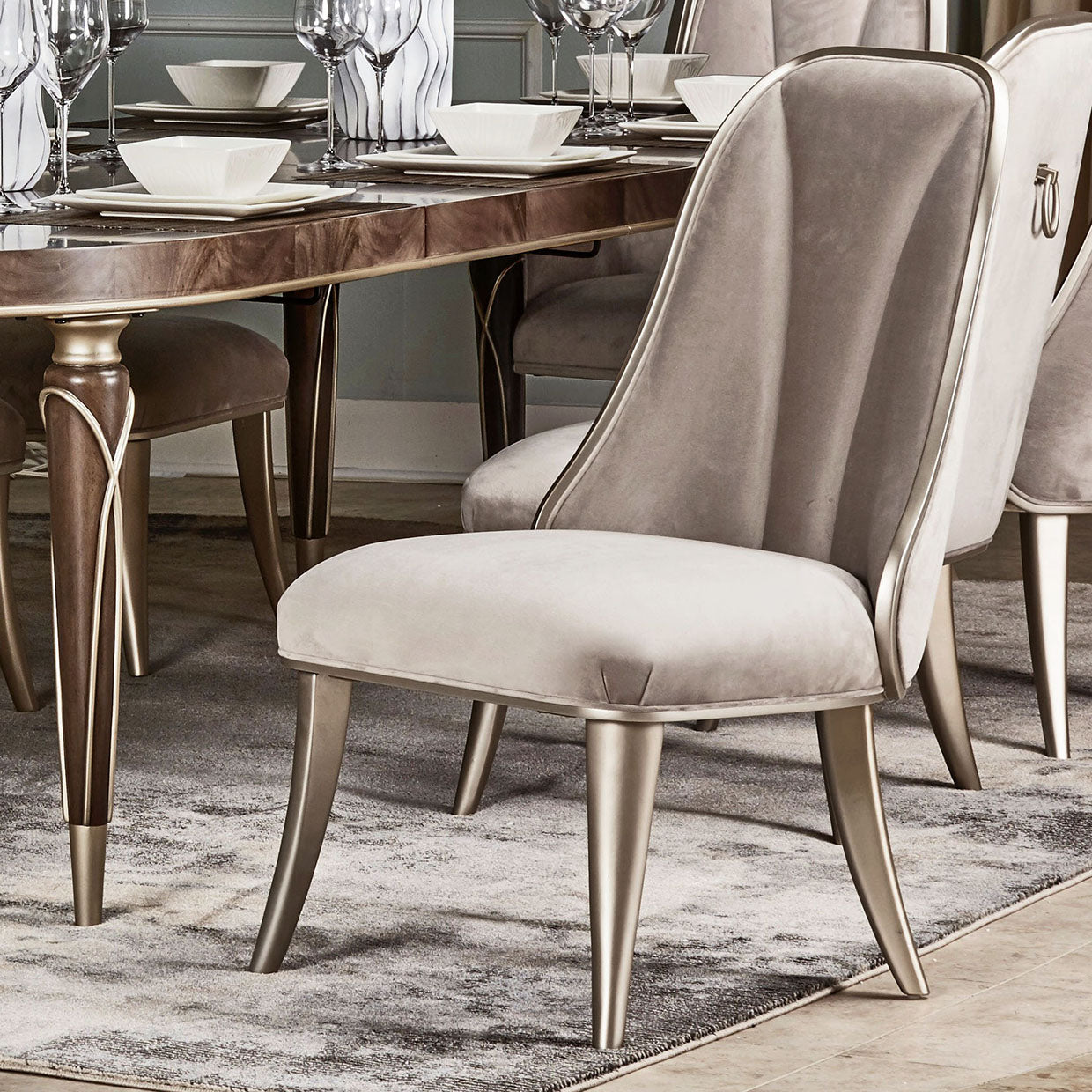 Villa-Cherie Hazelnut/Porcini Dining Side Chair (Set of 2) - Ornate Home
