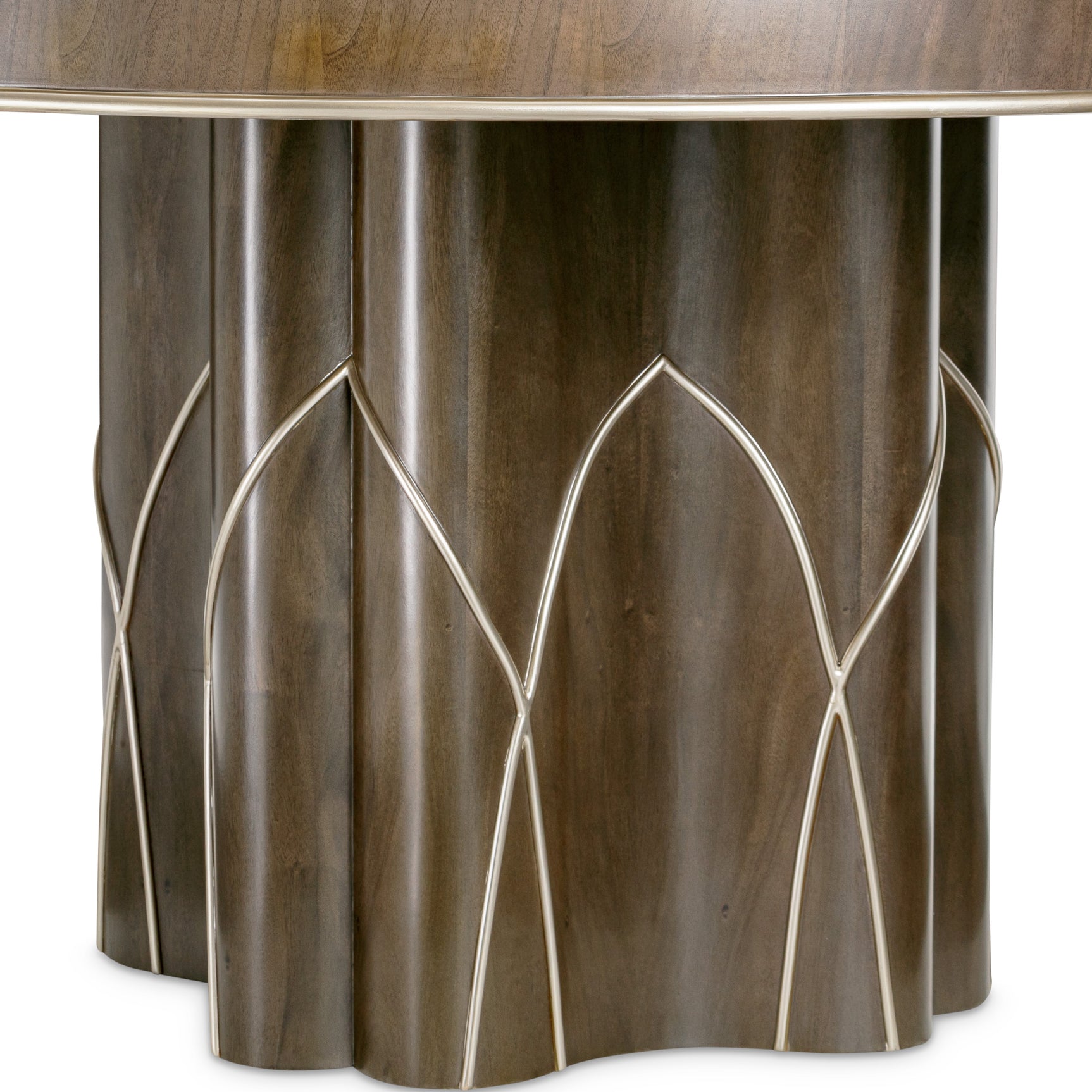 Villa-Cherie Hazelnut Round Dining Table - Ornate Home