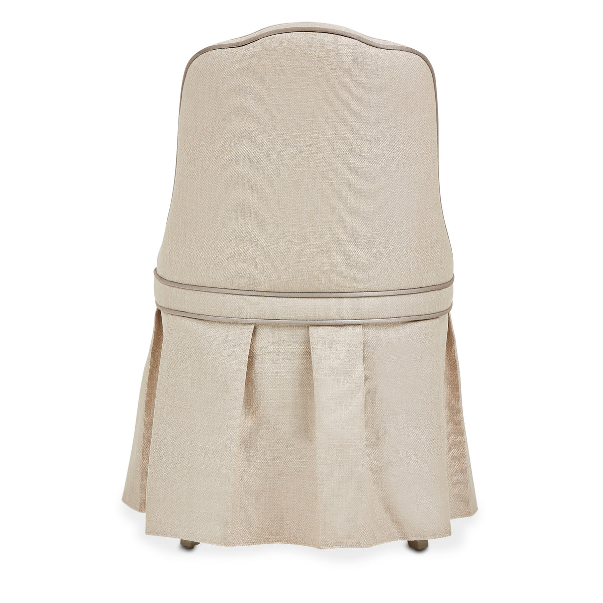 Villa Cherie Pearl/Frosted Tufted Vanity Chair