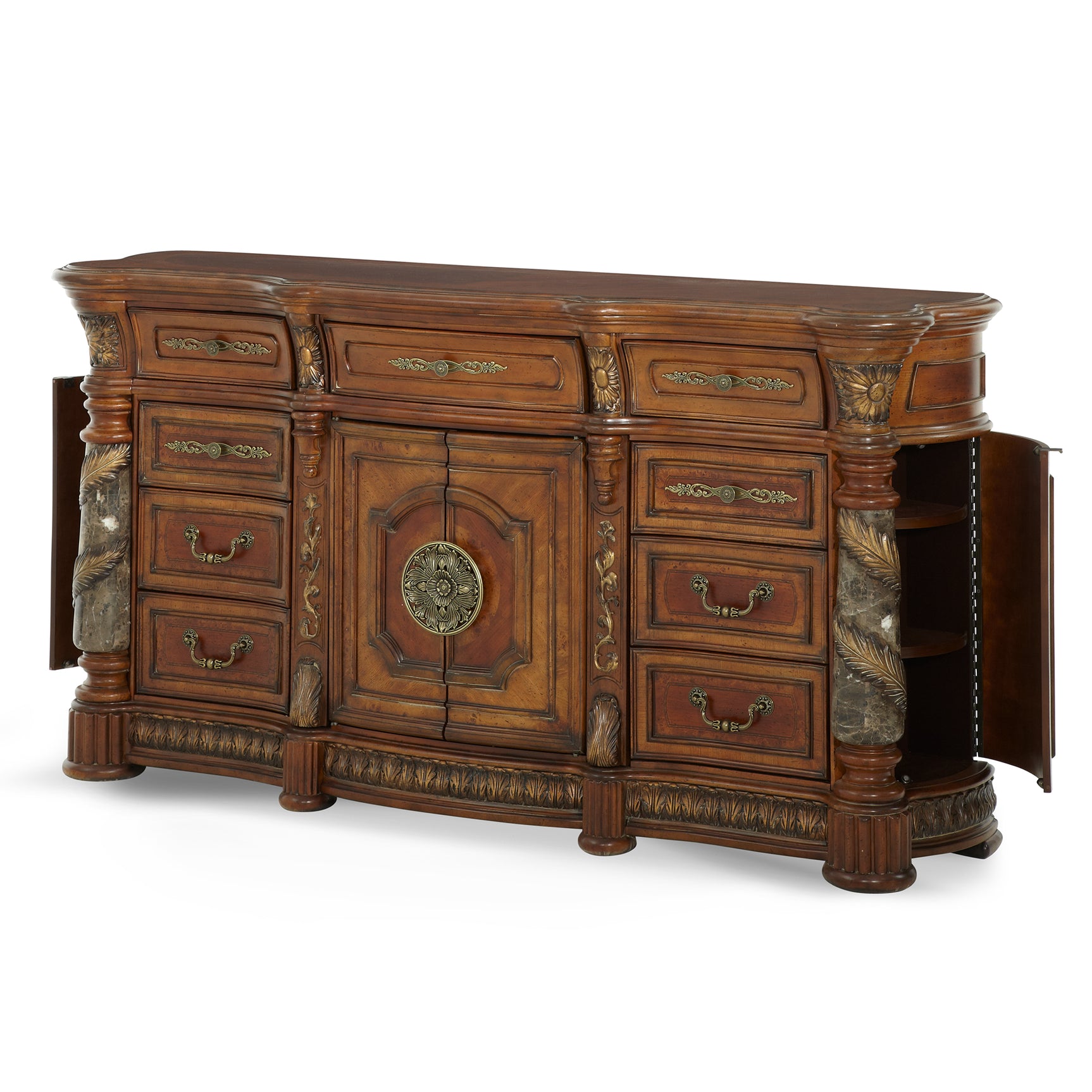 Villa Valencia Classic Chestnut Dresser - Ornate Home