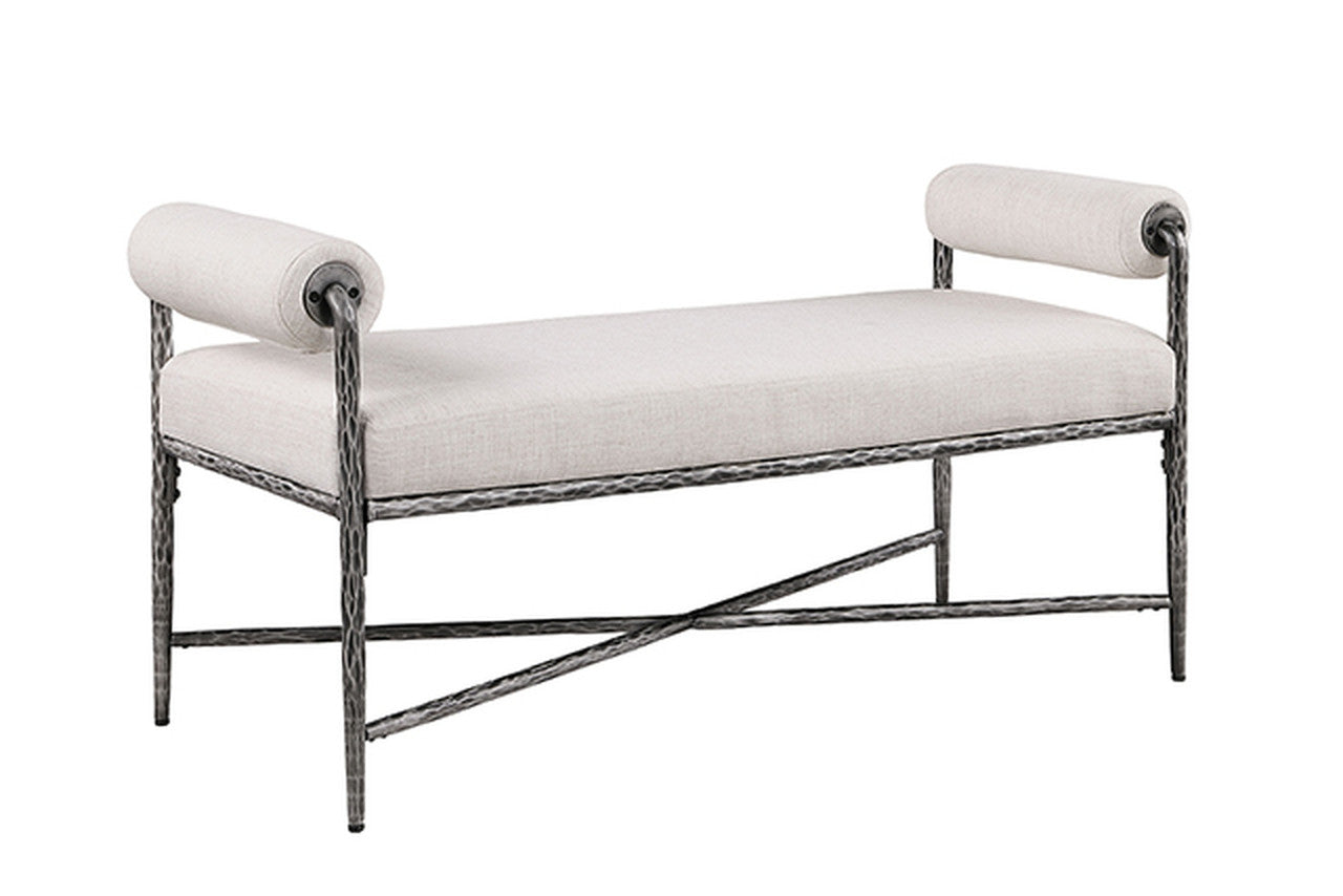 Vilna Gunmetal Bench - Ornate Home