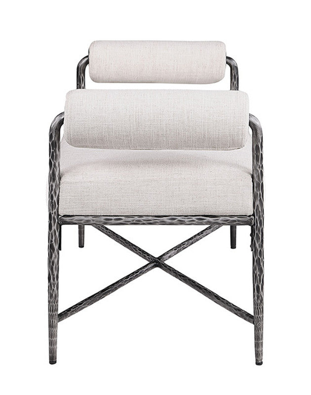 Vilna Gunmetal Bench - Ornate Home