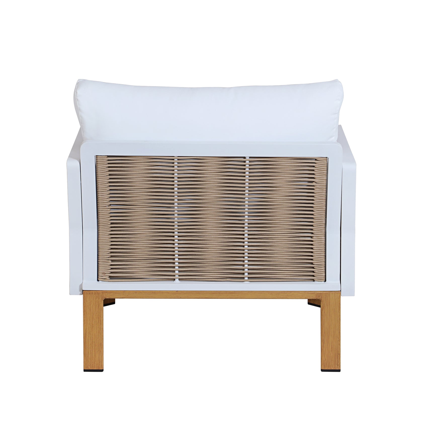 Vine 4-Piece Patio Conversation Set in Cream - Ornate Home