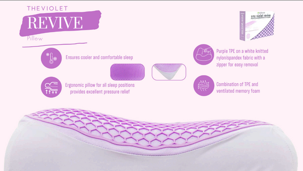 Violet Revive Pillow / Medium - Ornate Home