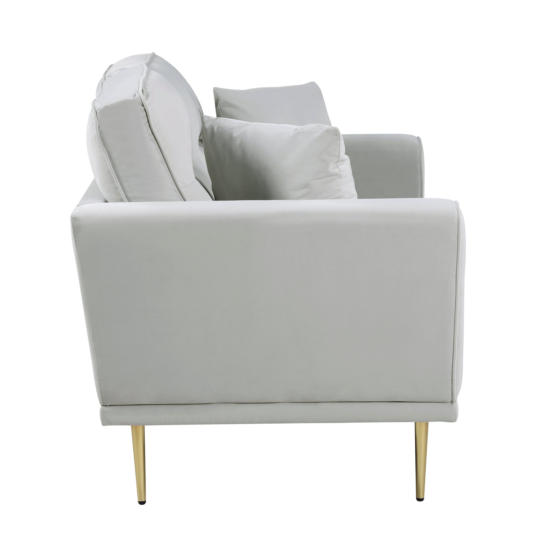 Violetta Gray Loveseat - Ornate Home