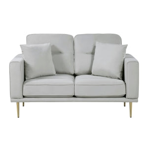 Violetta Gray Loveseat - Ornate Home