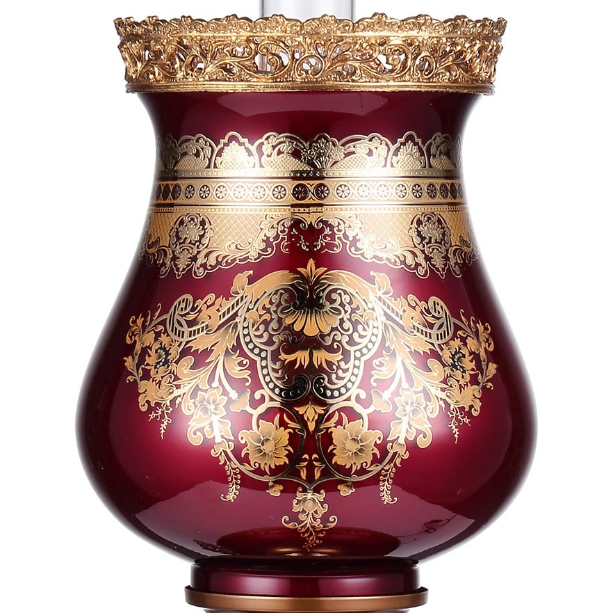 Violetta Red & Gold Table Lamp / HD-6030L - Ornate Home