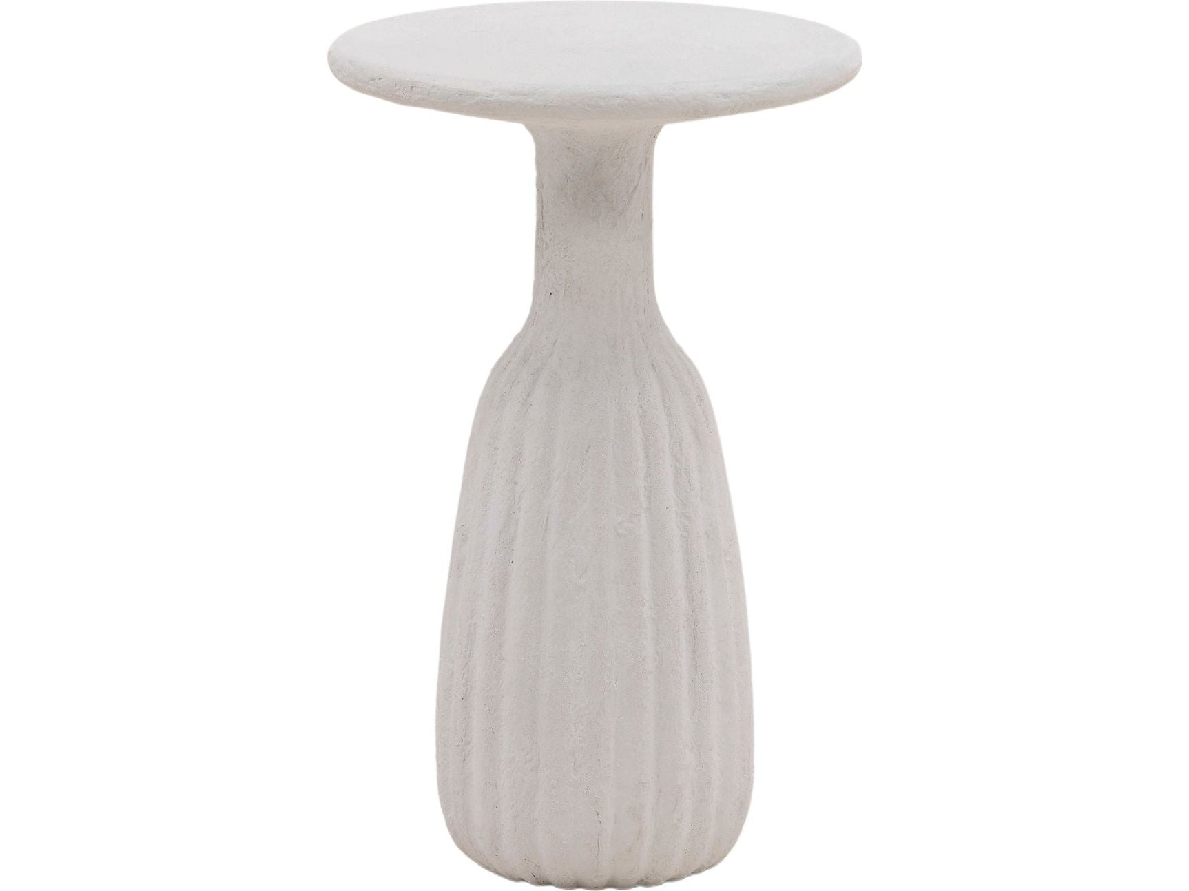 Violetta White Outdoor Side Table - Ornate Home