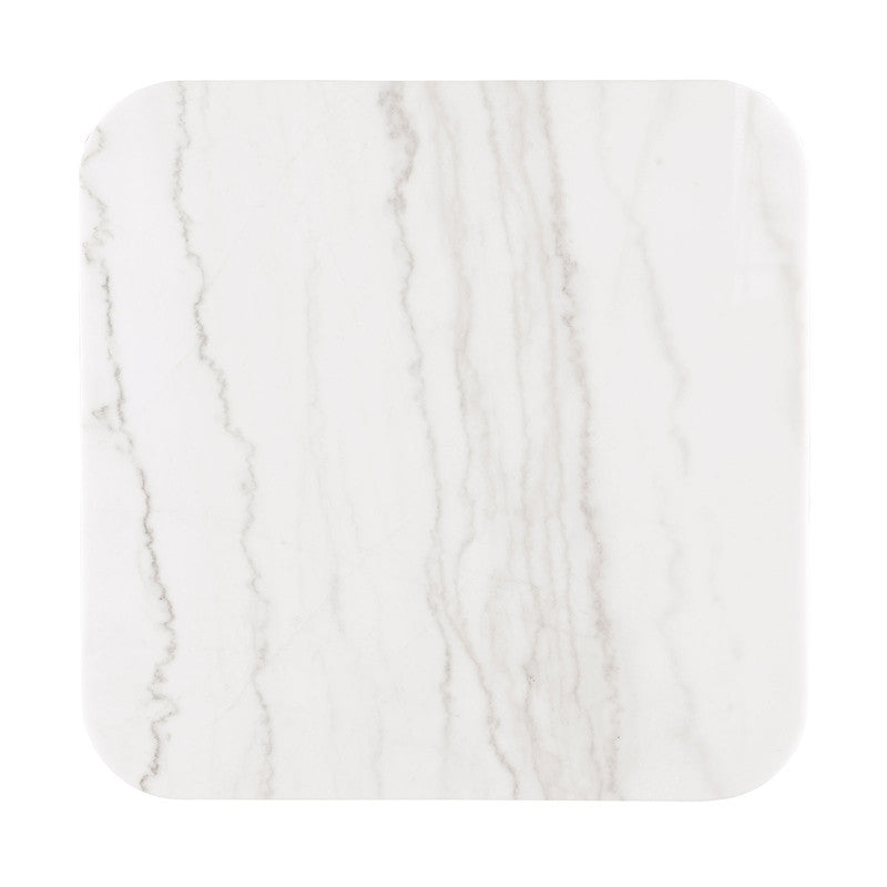 Virden Black/White/Gold Square Cocktail Table - Ornate Home