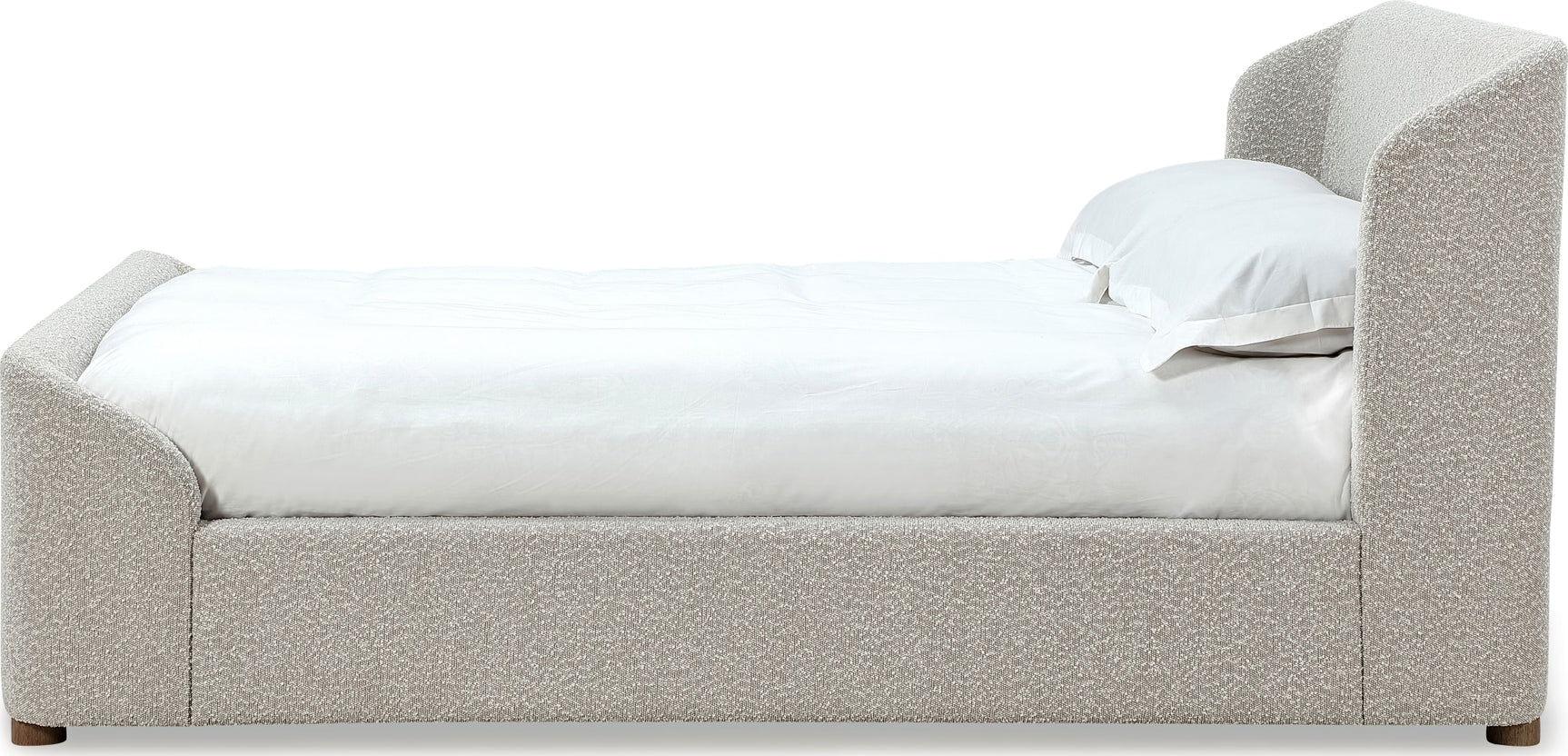Virgil Kiki Cotton Ball King Upholstered Platform Bed - Ornate Home