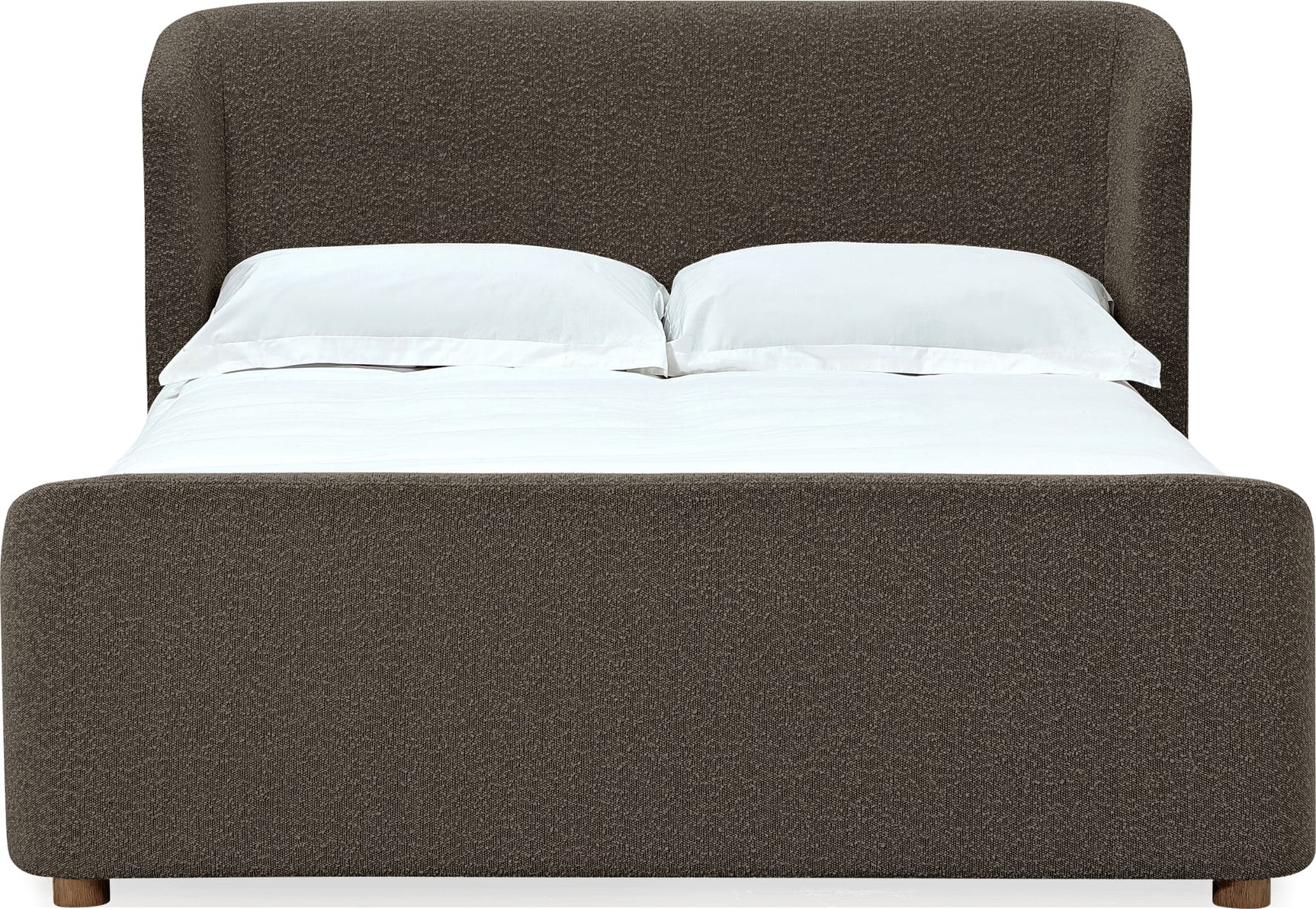 Virgil Kiki Pumpernickel Queen Upholstered Platform Bed - Ornate Home