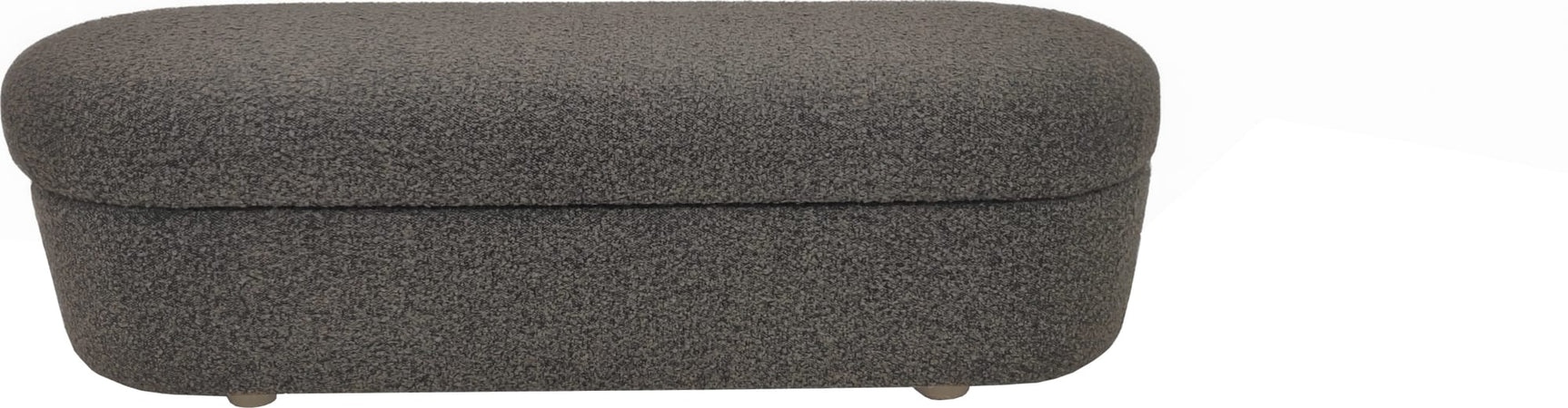 Virgil Kiki Pumpernickel Upholstered Hinged Storage Bench - Ornate Home