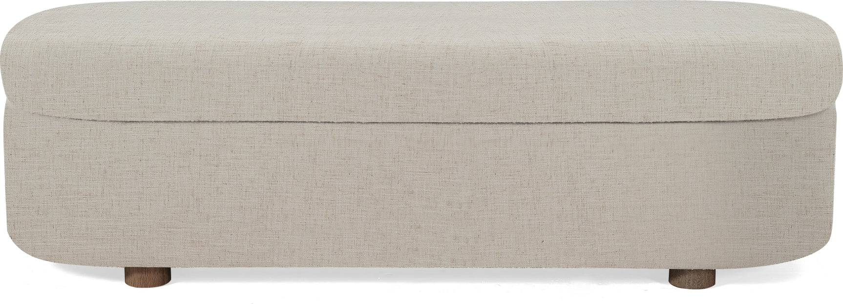 Virgil Kiki Whipped Honey Upholstered Storage Bench - Ornate Home