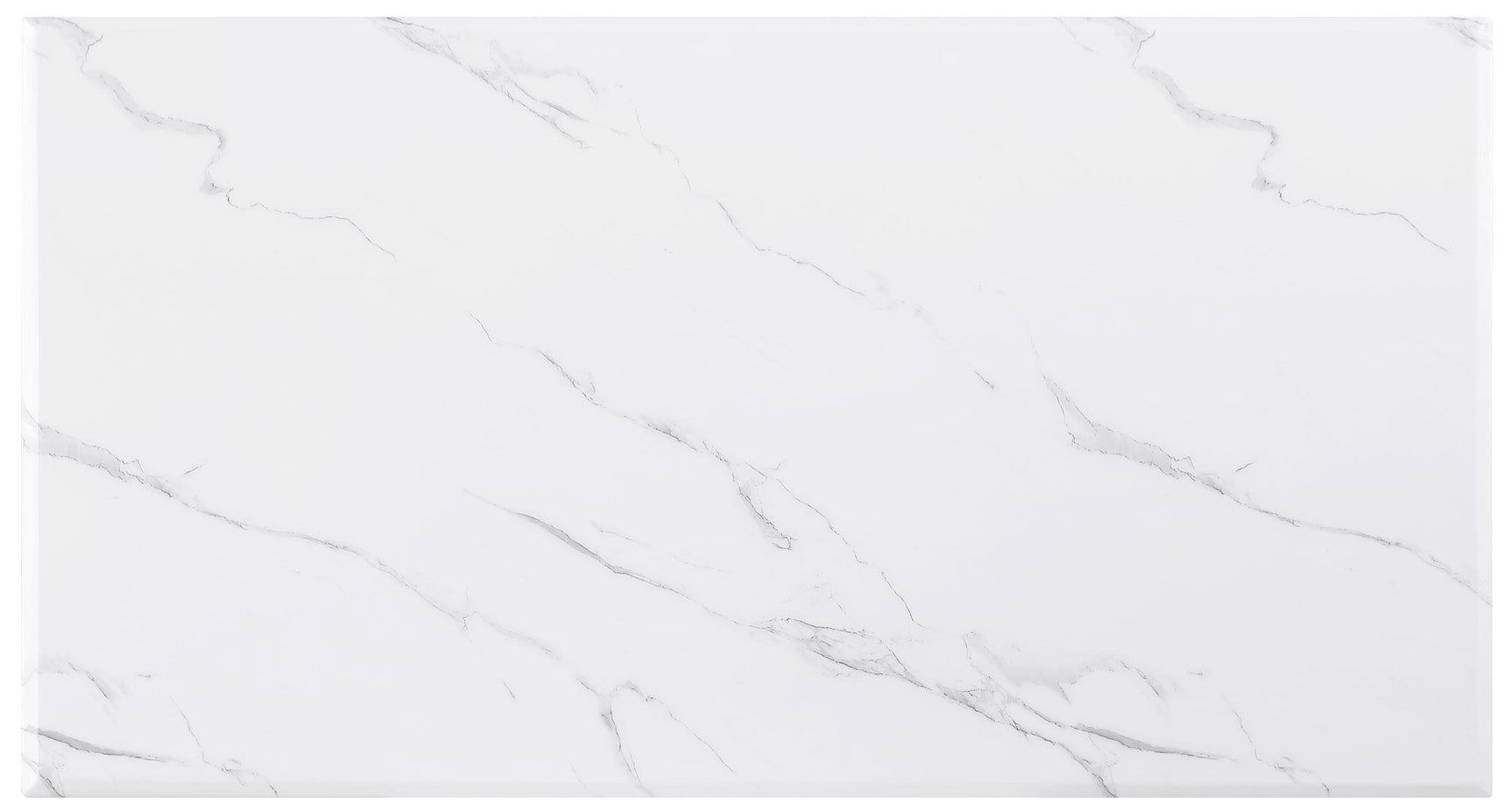 Visalia White 2-piece Faux Marble Coffee and End Table Set - Ornate Home