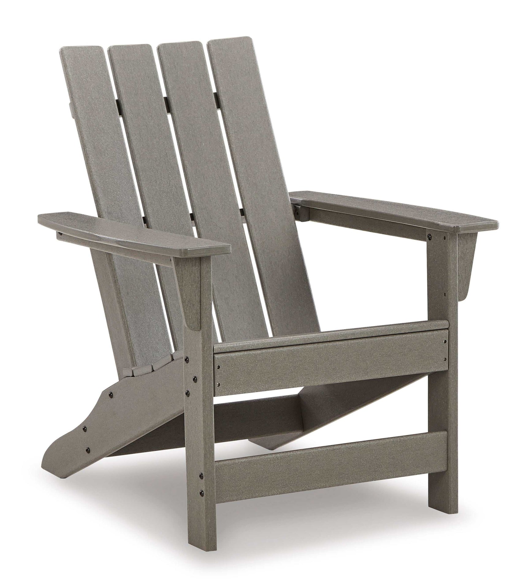 Visola Gray Outdoor Adirondack Chair Set w/ End Table - Ornate Home