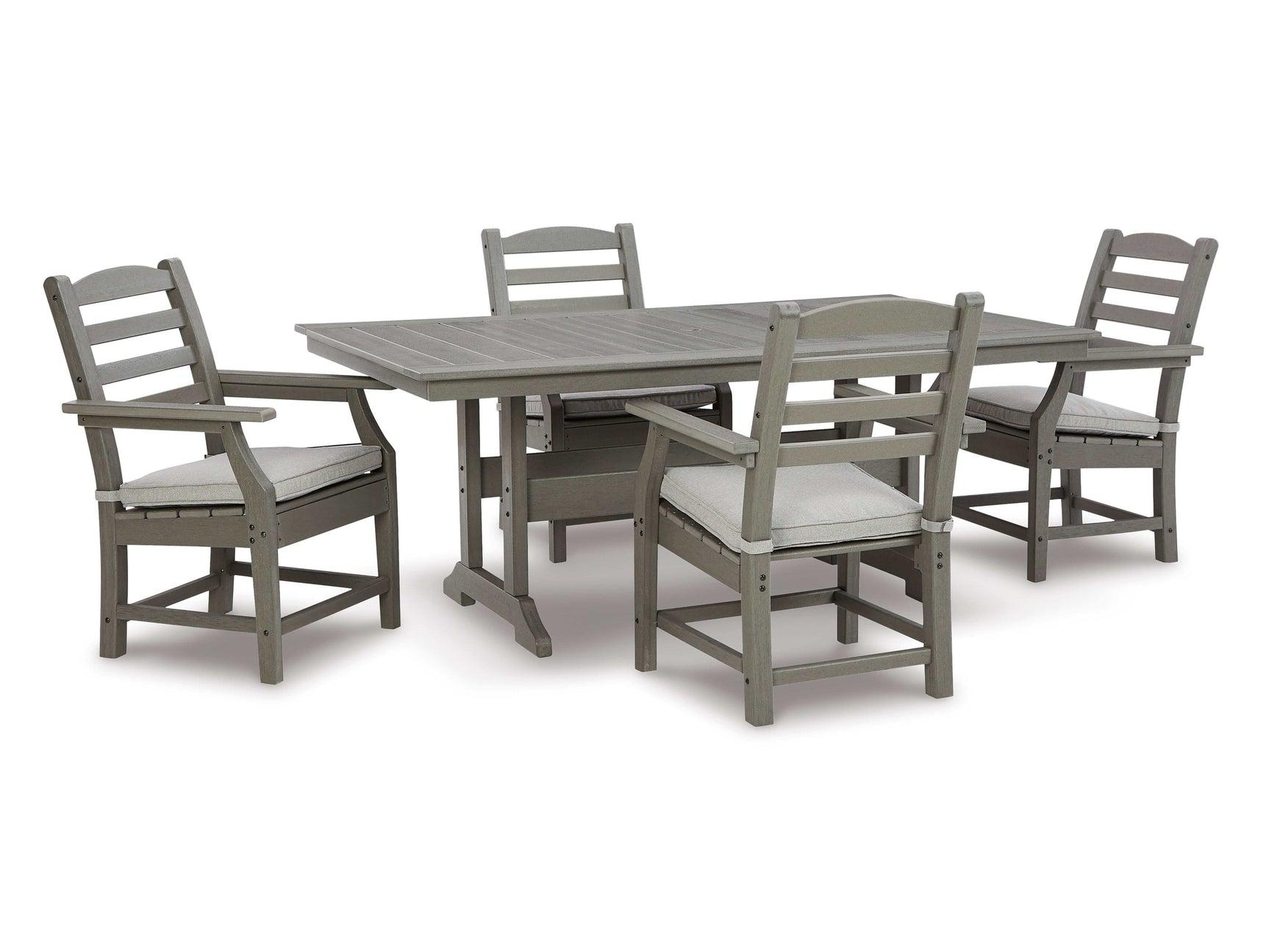 Visola Gray Outdoor Dining Set / 5pc - Ornate Home