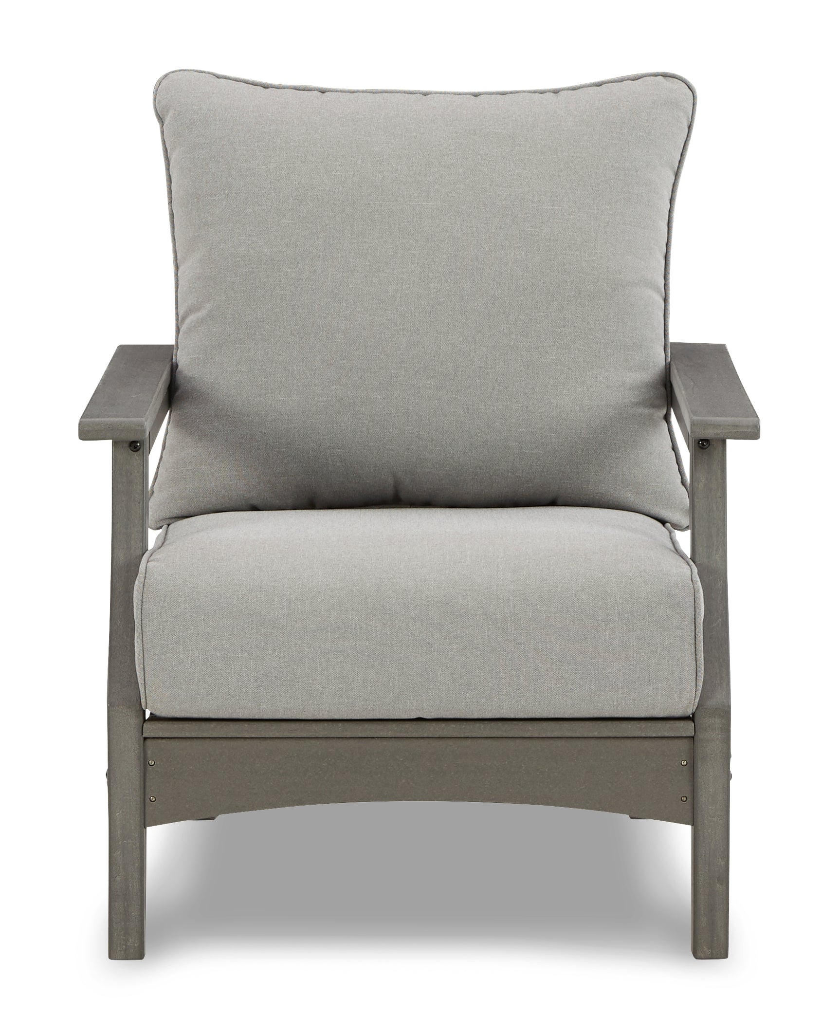 Visola Gray Outdoor Loveseat, 2 Lounge Chairs and Coffee Table - Ornate Home