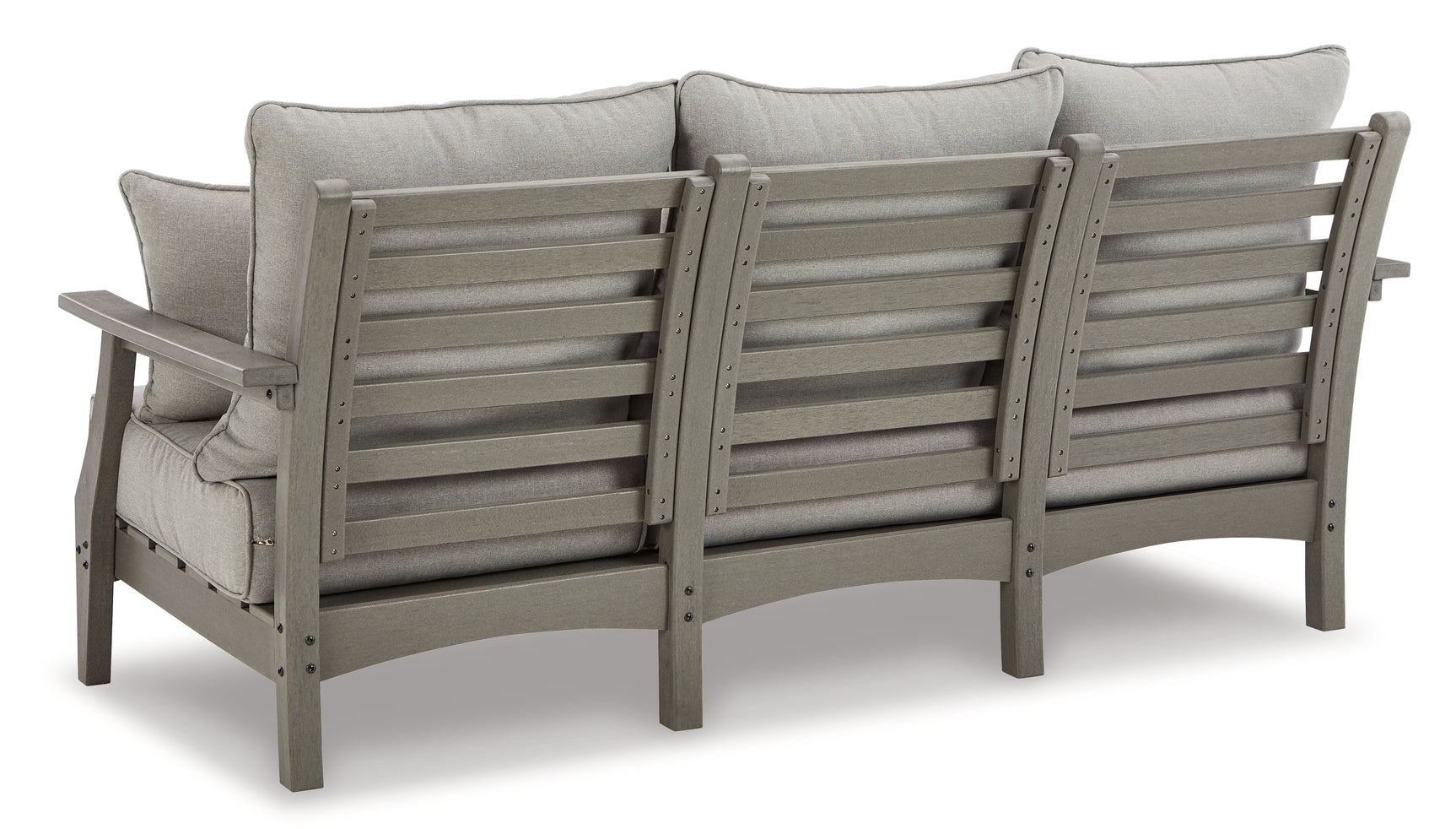 Visola Gray Outdoor Sofa, 2 Lounge Chairs and Coffee Table - Ornate Home