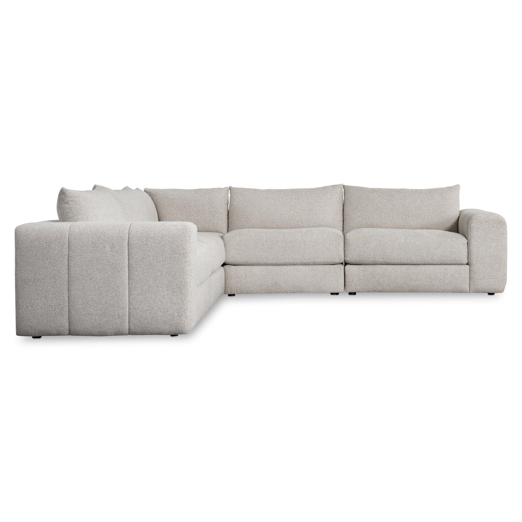 Vista Beige/Tan Fabric Sectional - Ornate Home