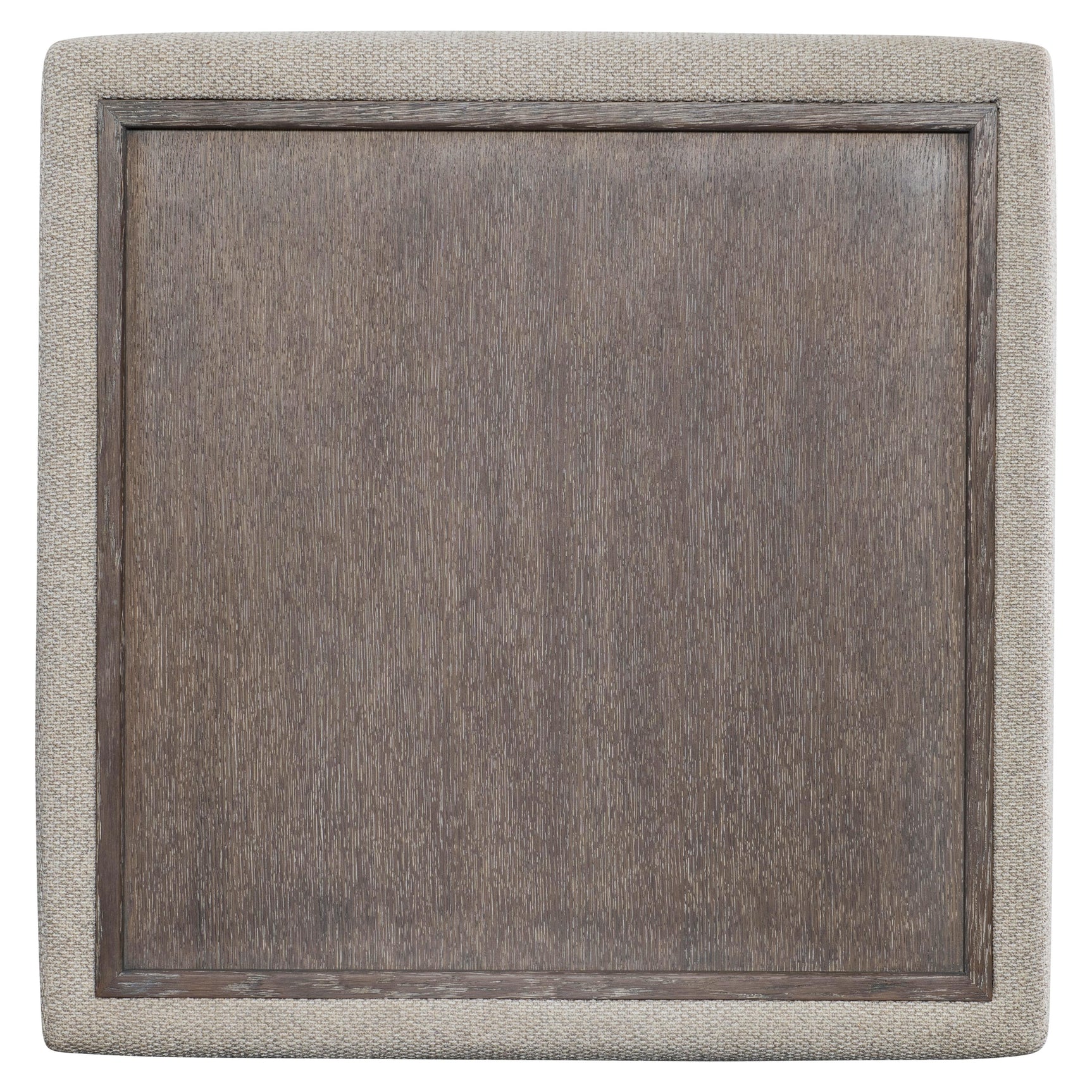 Vista Puma Cerused/Beige/Tan Fabric Ottoman - Ornate Home